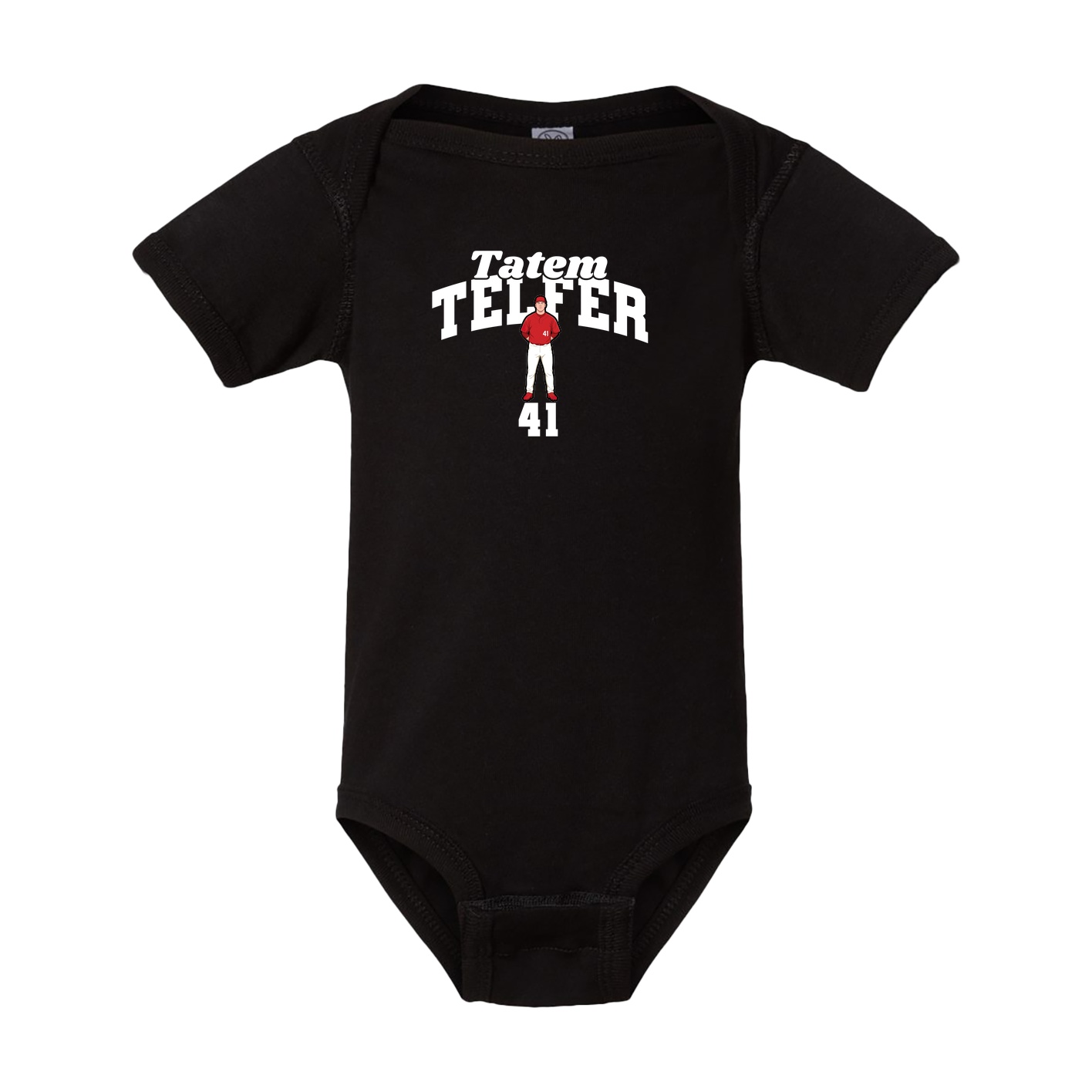 Baby Onesie — Signature Arch in Black