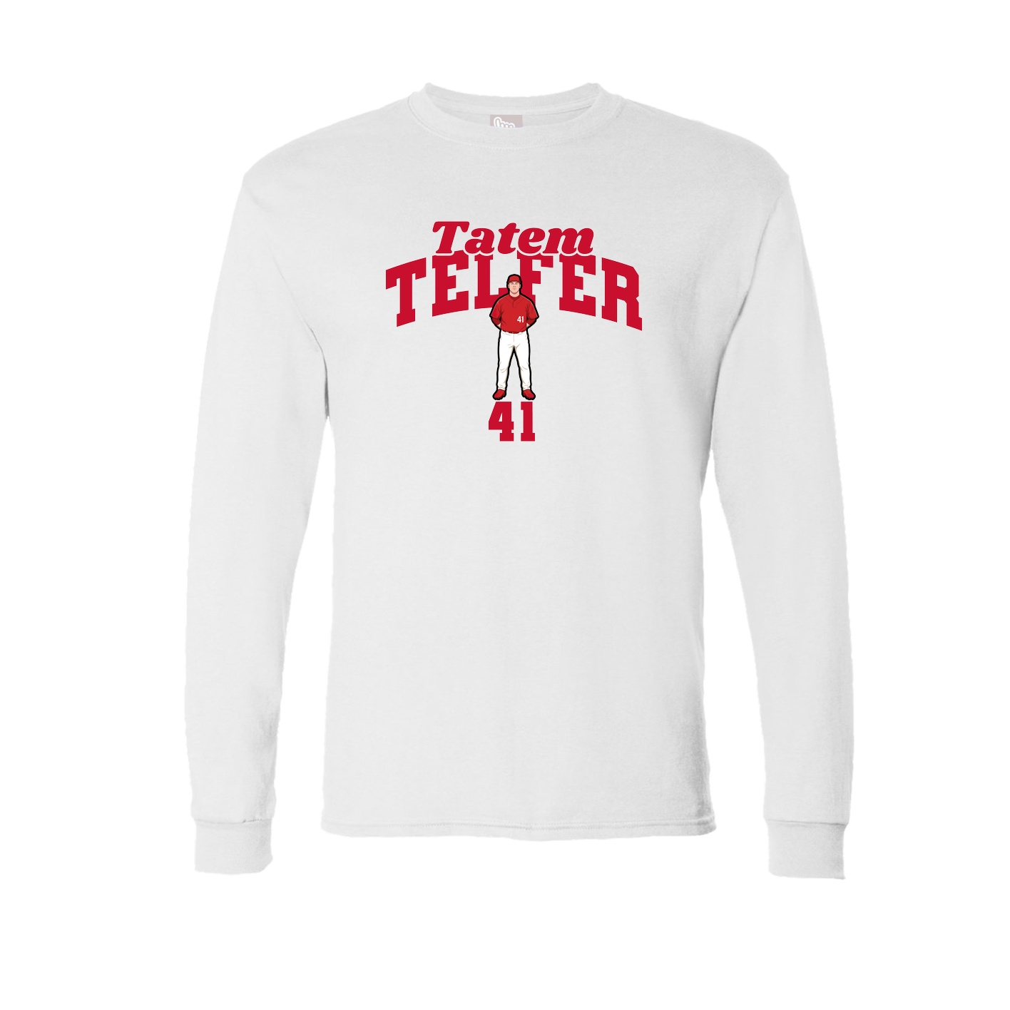 Long Sleeve Tee — Signature Arch in White