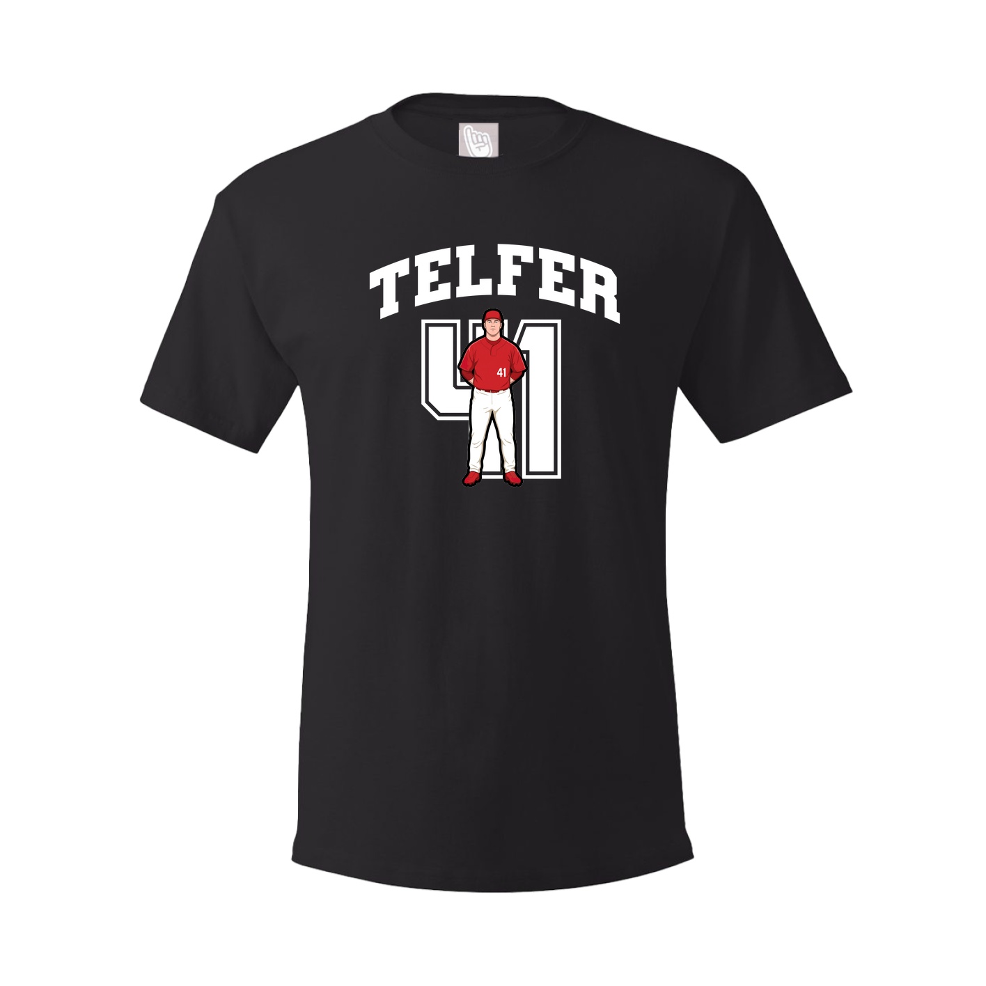 Youth Tee — Number in Black