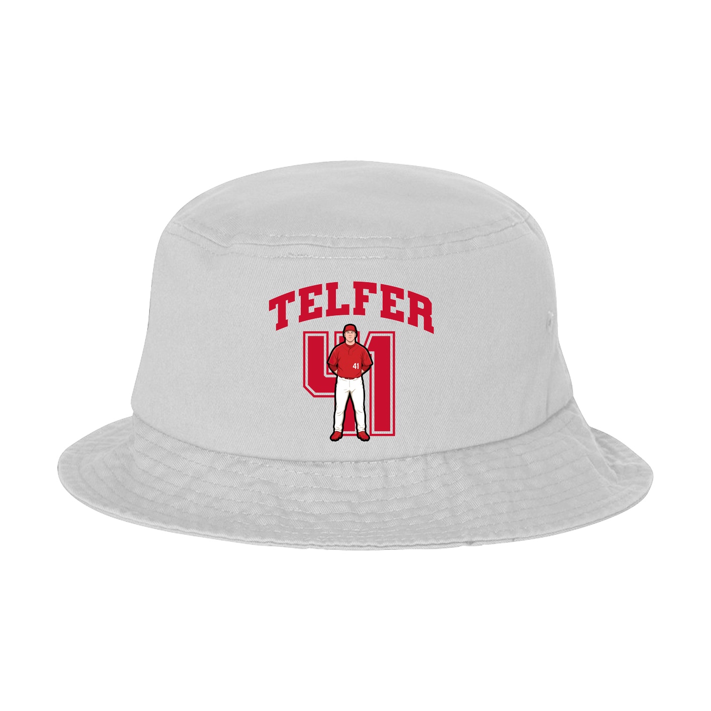 Bucket Cap — Number in White