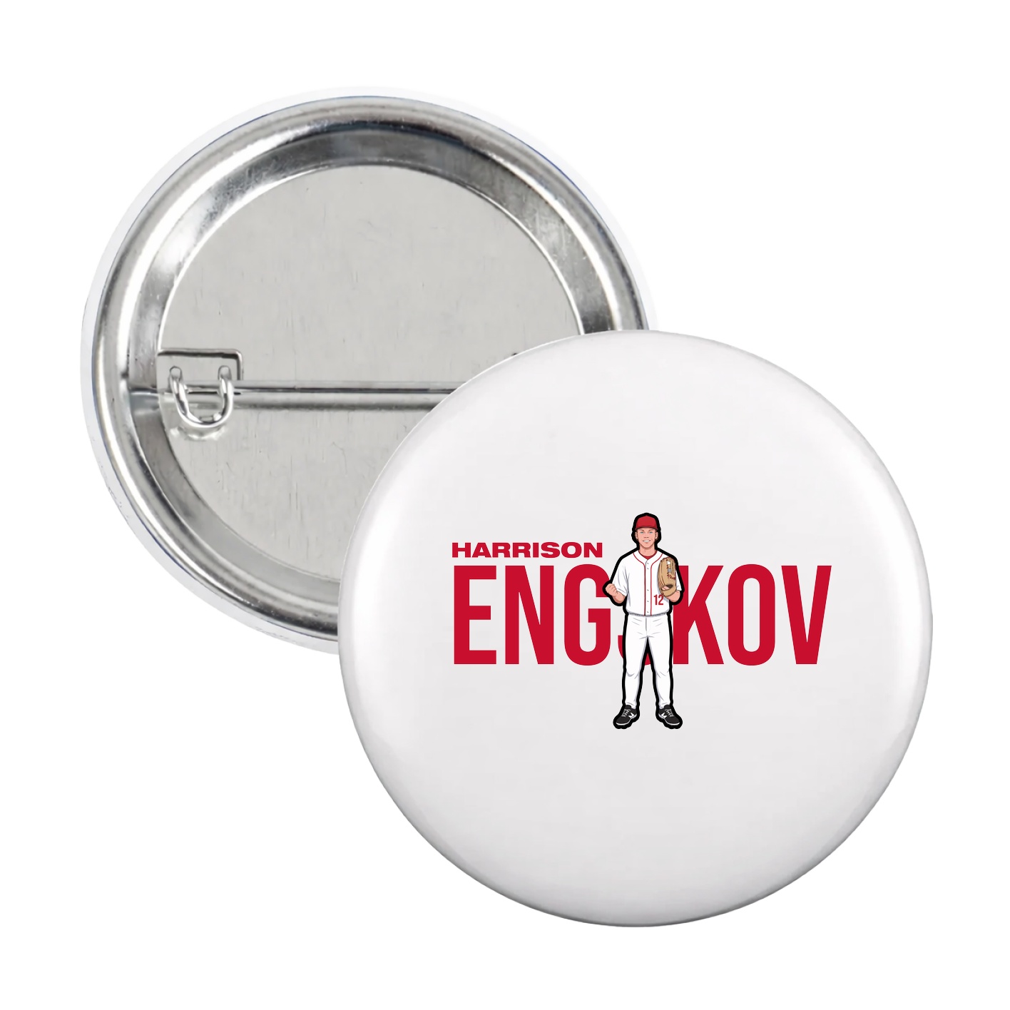 Game Day Button — Player Name in White