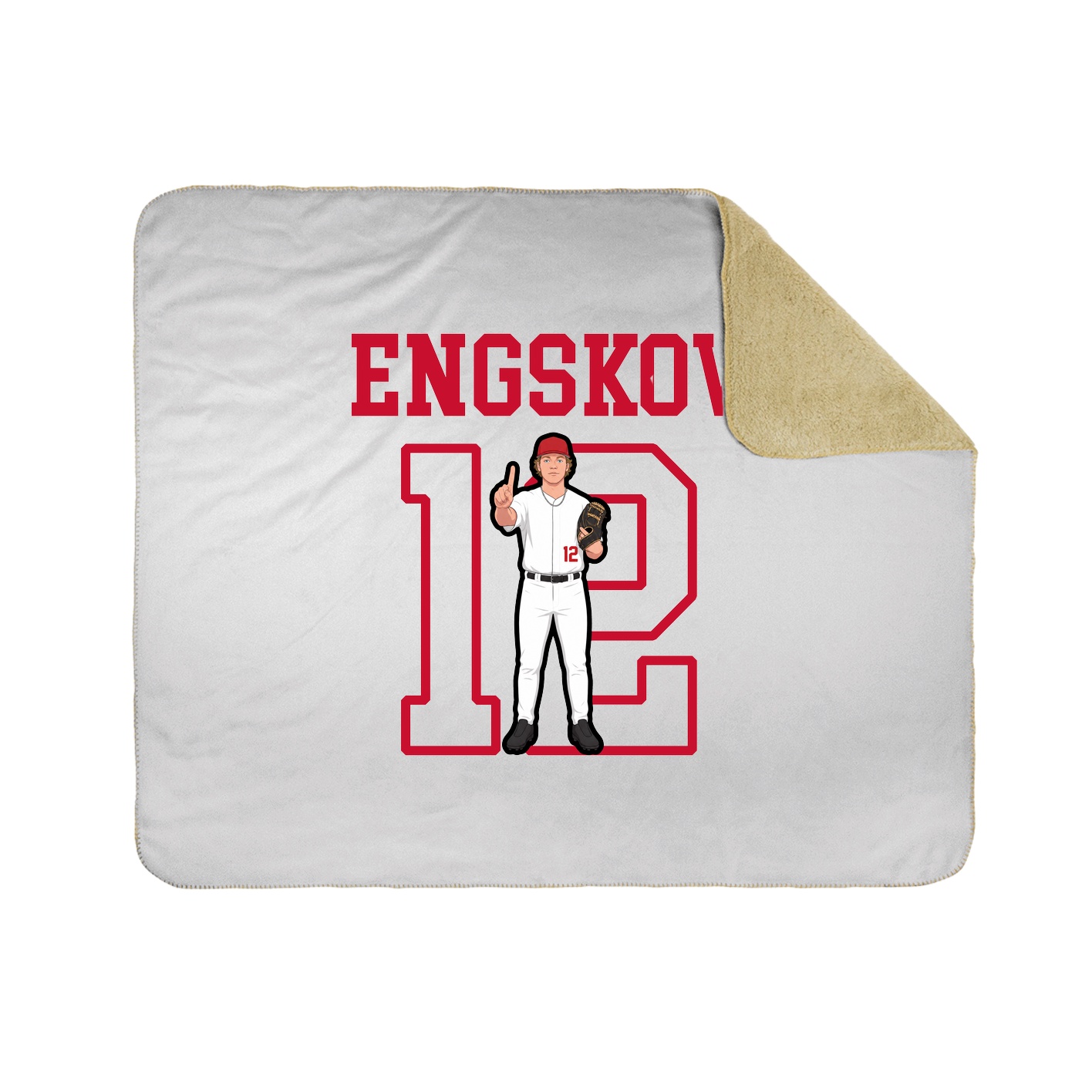 Throw Blanket — Shirsey in White