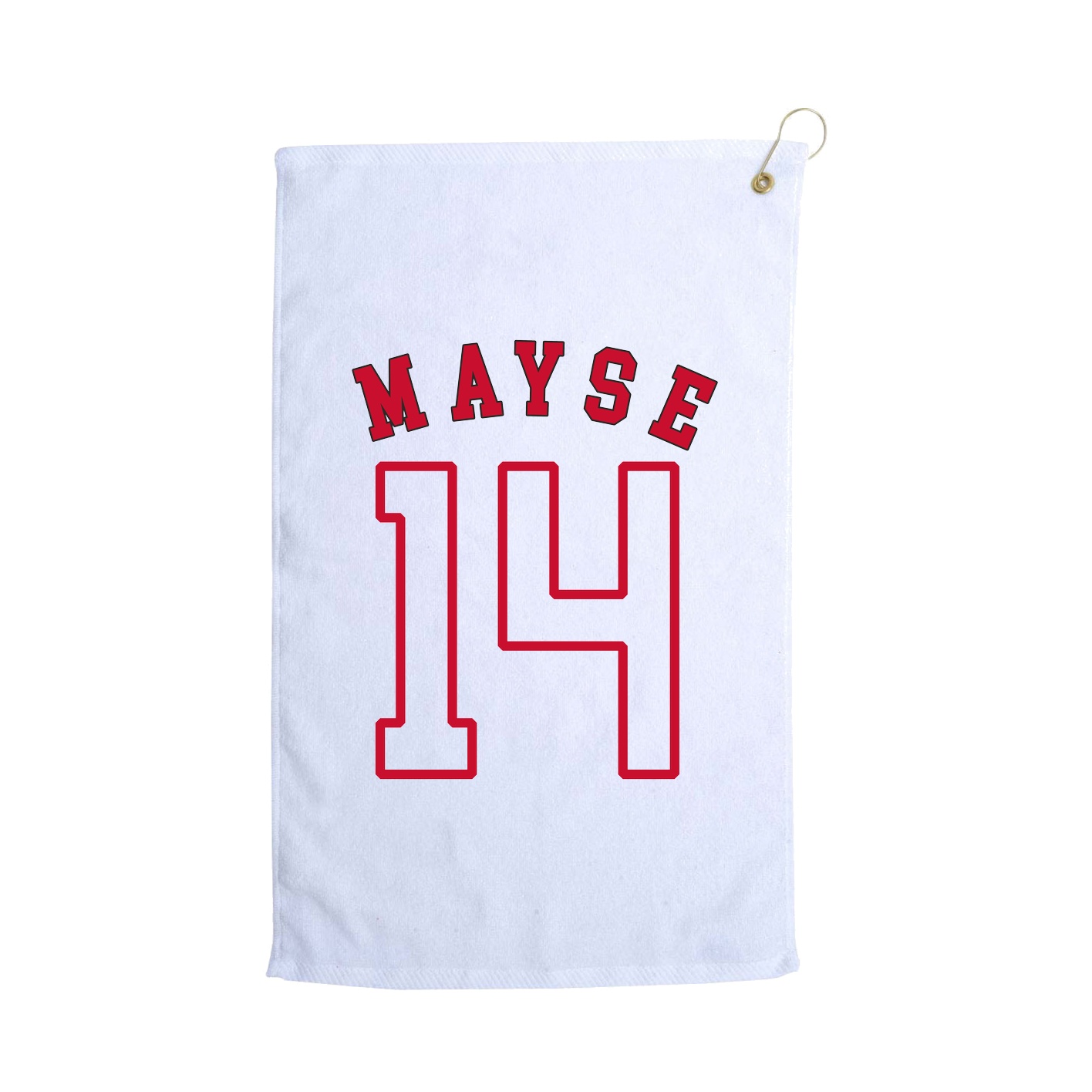 Golf Towel — Shirsey Arch in White
