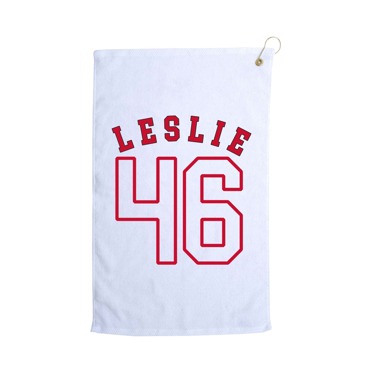 Golf Towel — Shirsey Arch in White