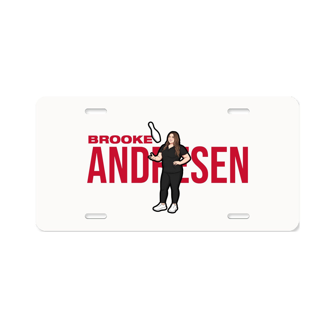 License Plate — Player Name in Classic