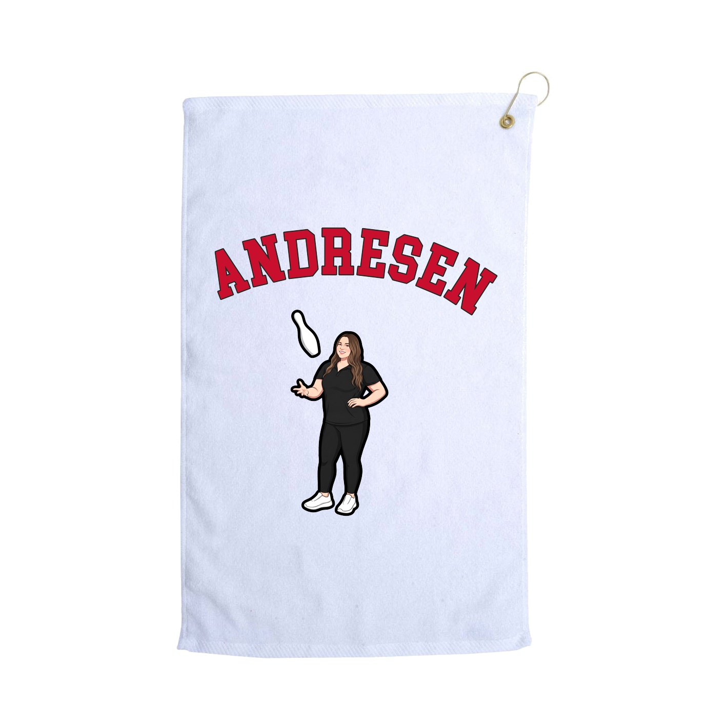 Golf Towel — Shirsey Arch in White