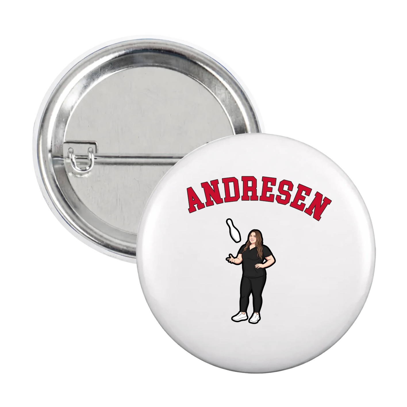 Game Day Button — Shirsey Arch in White