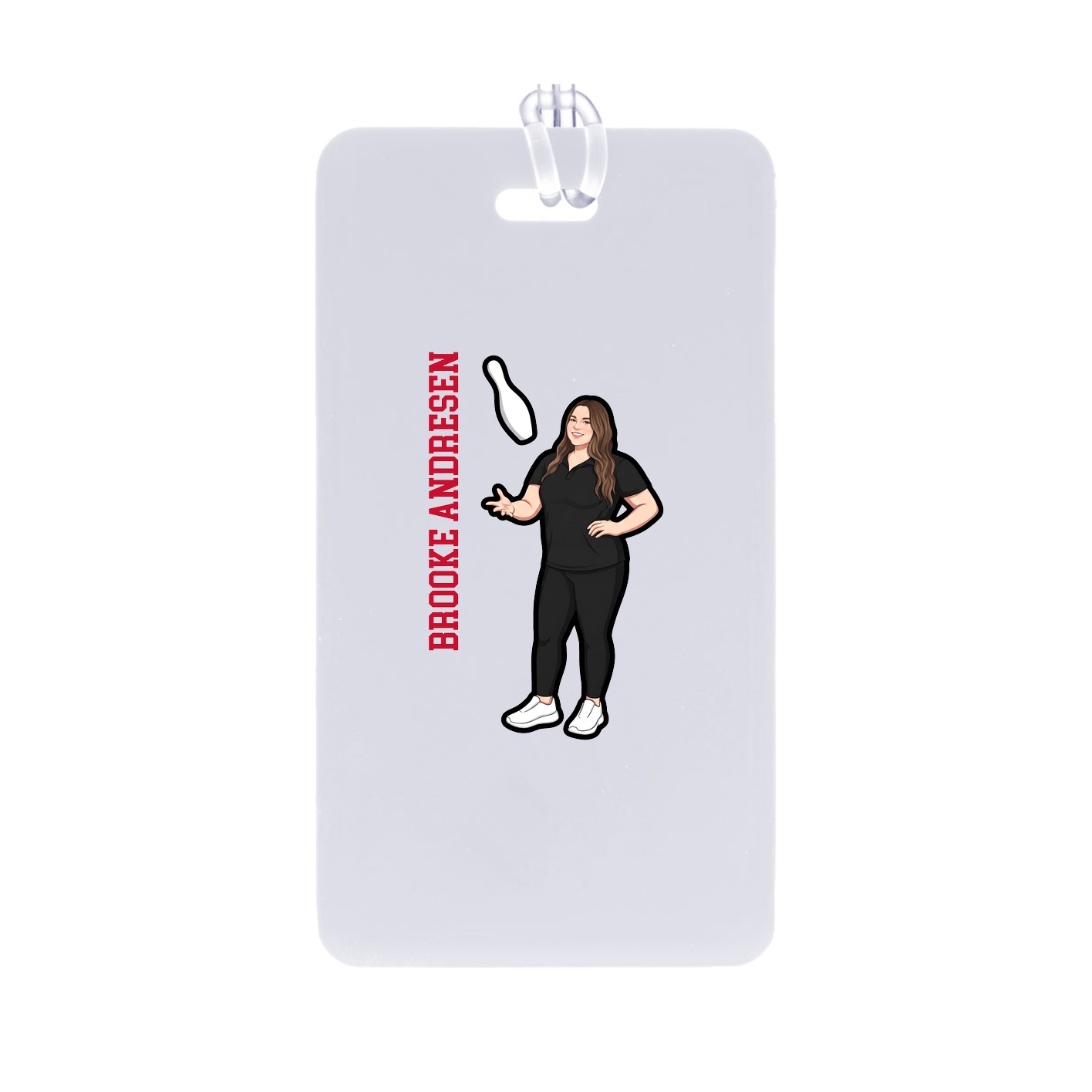 Bag Tag — Name Vertical in Classic