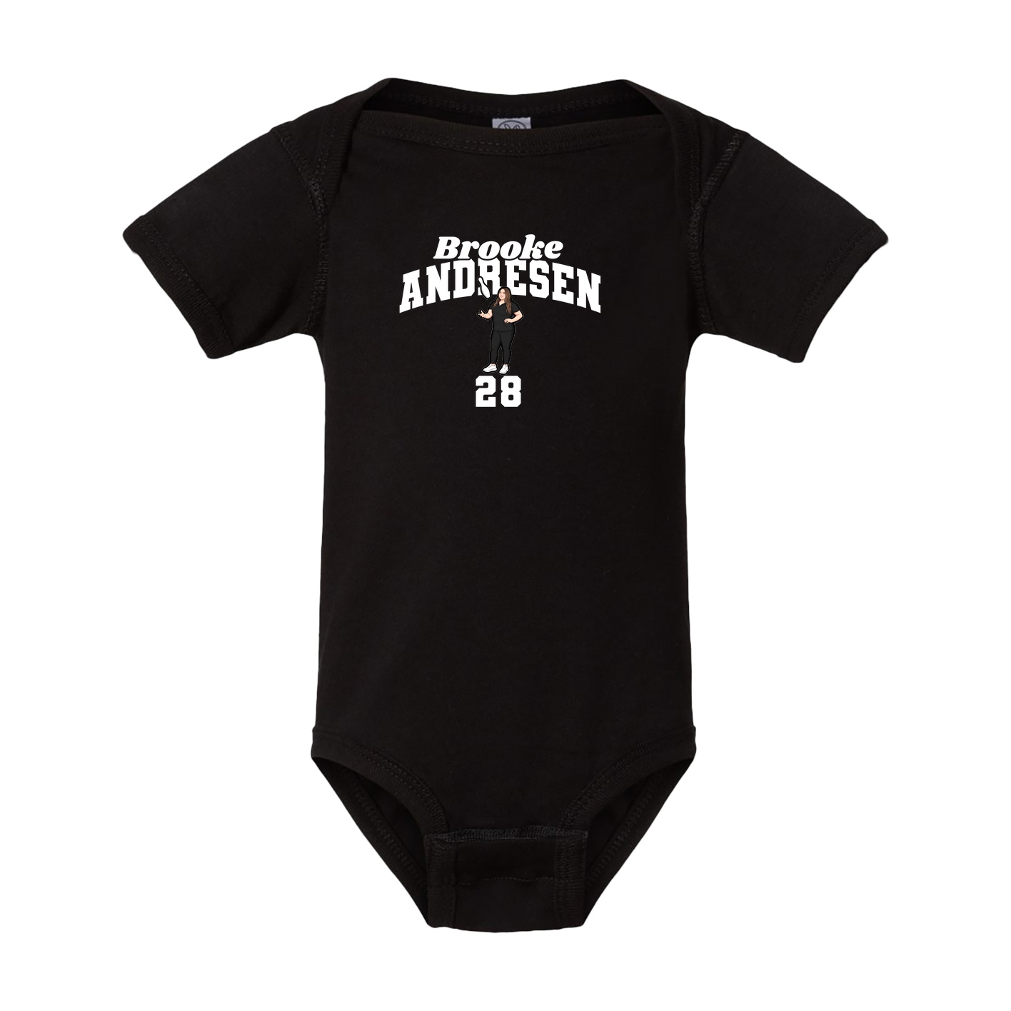 Baby Onesie — Signature Arch in Black