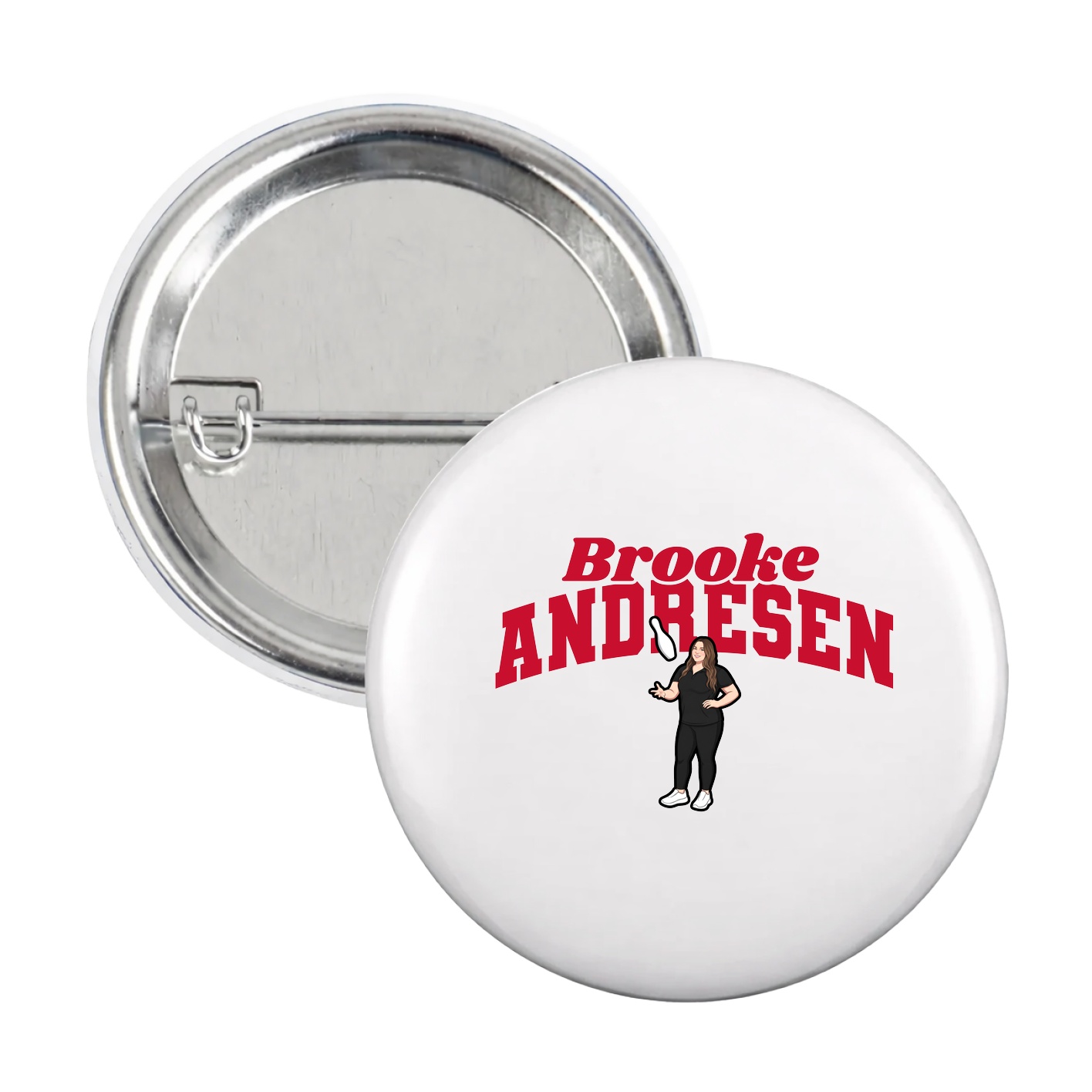 Game Day Button — Signature Arch in White