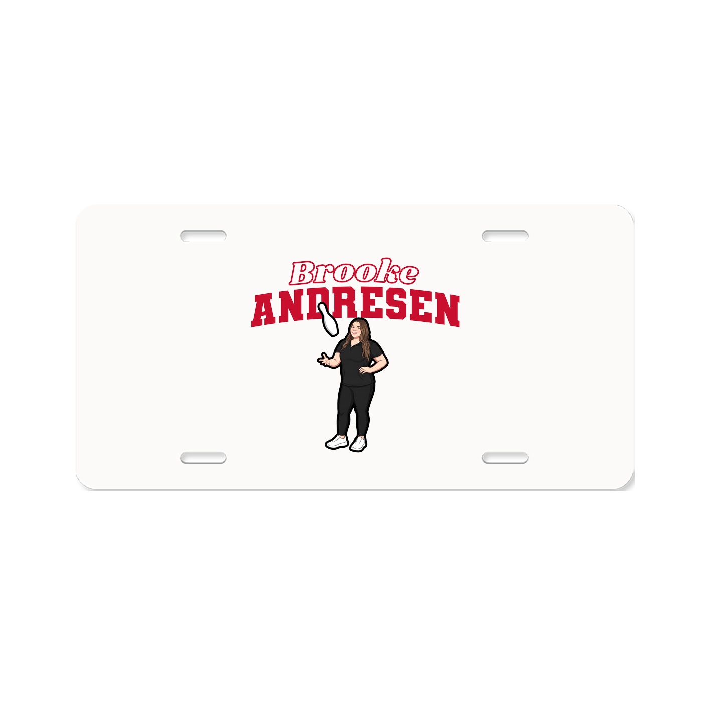 License Plate — Name Arch in Classic