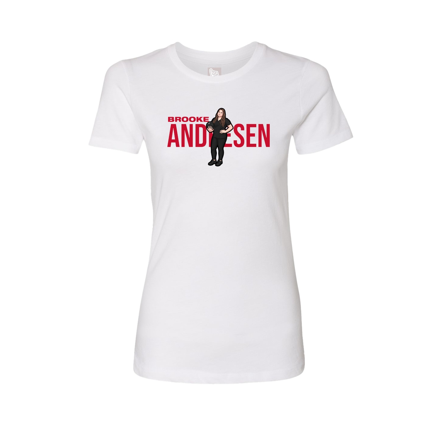Womens Tee — Player Name in White