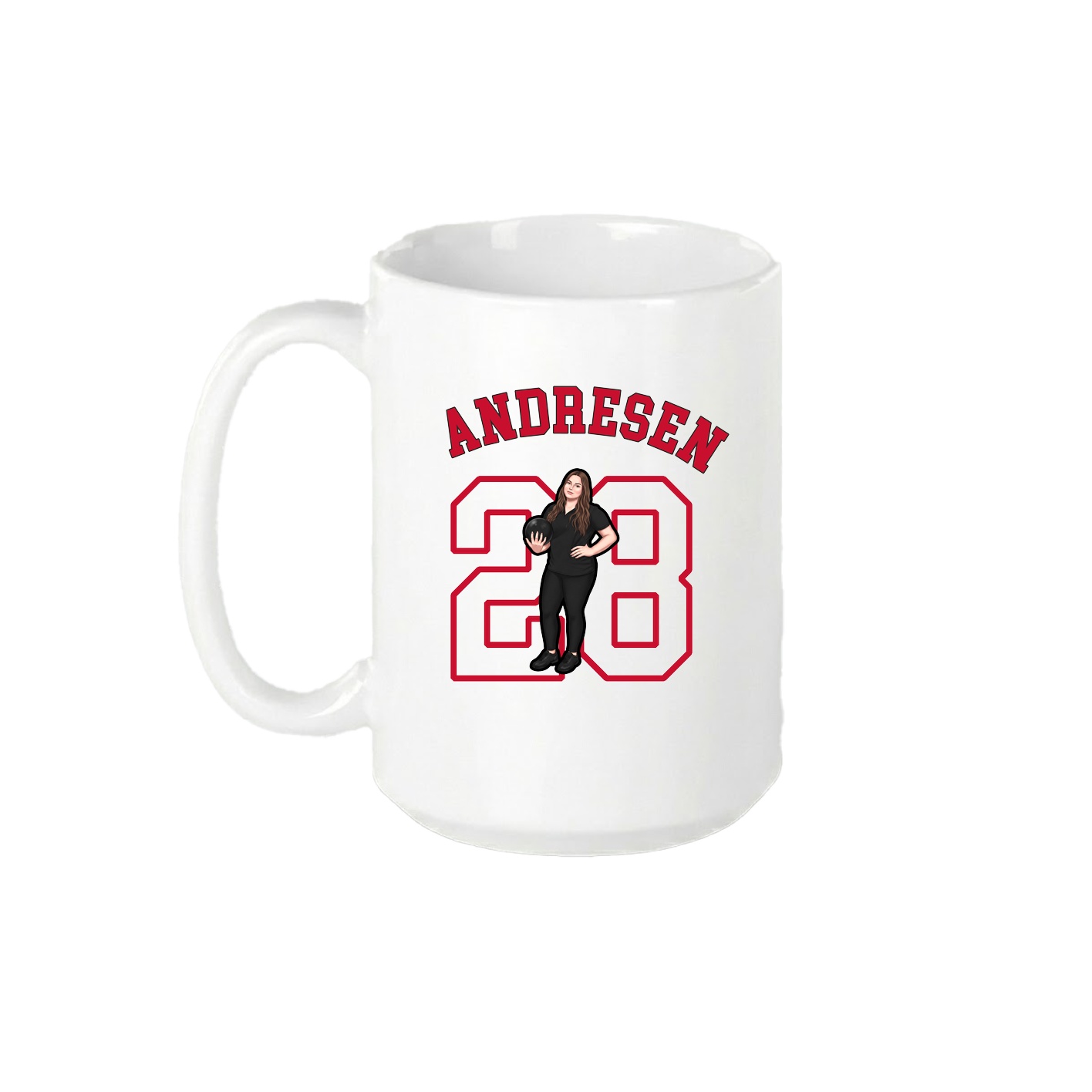 15oz Coffee Mug — Shirsey Arch in White
