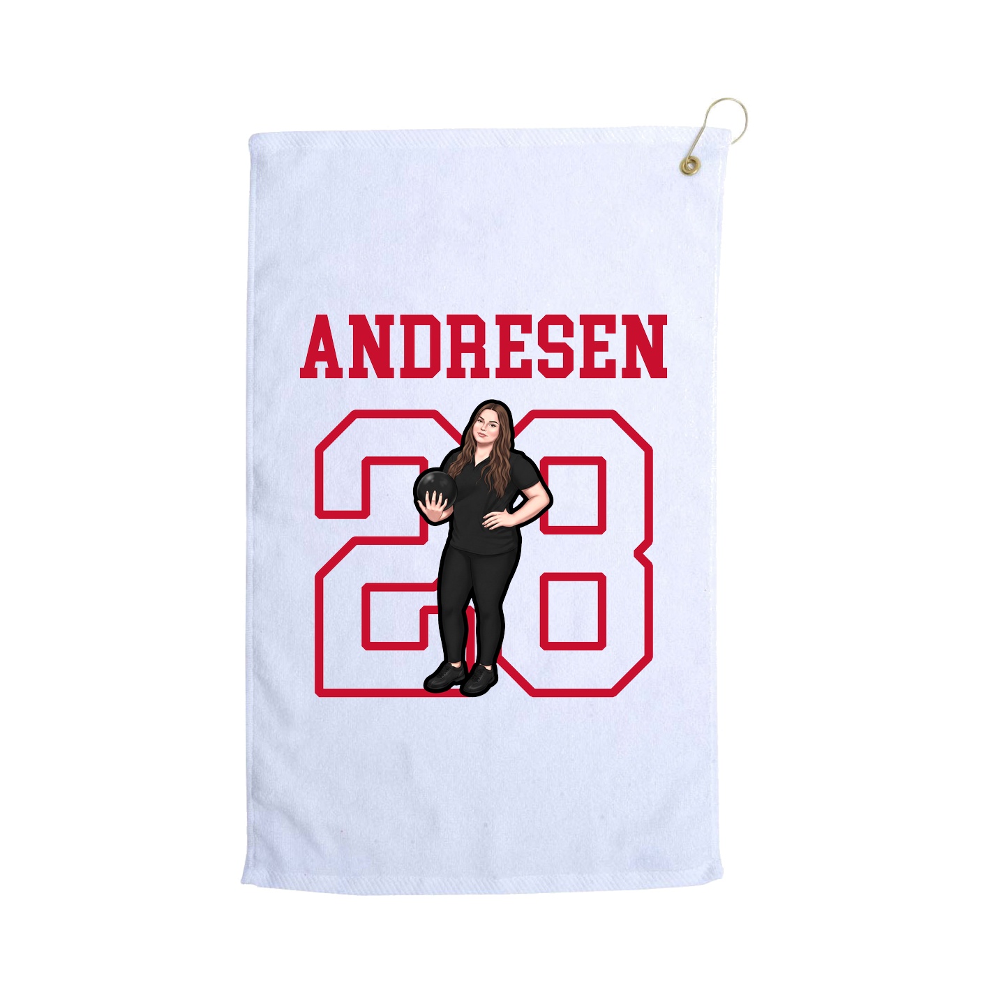 Golf Towel — Shirsey in White