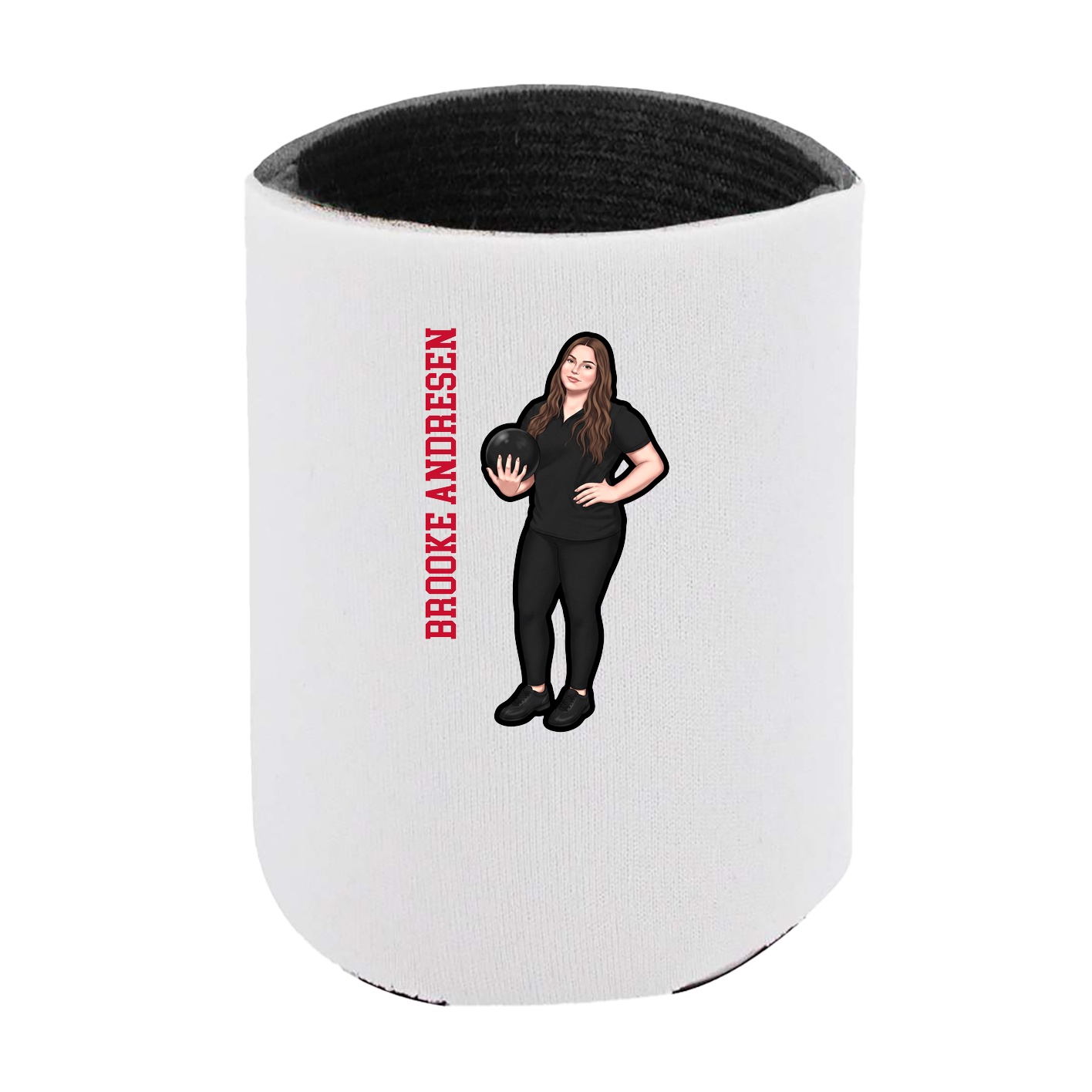 Can Holder — Name Vertical in White