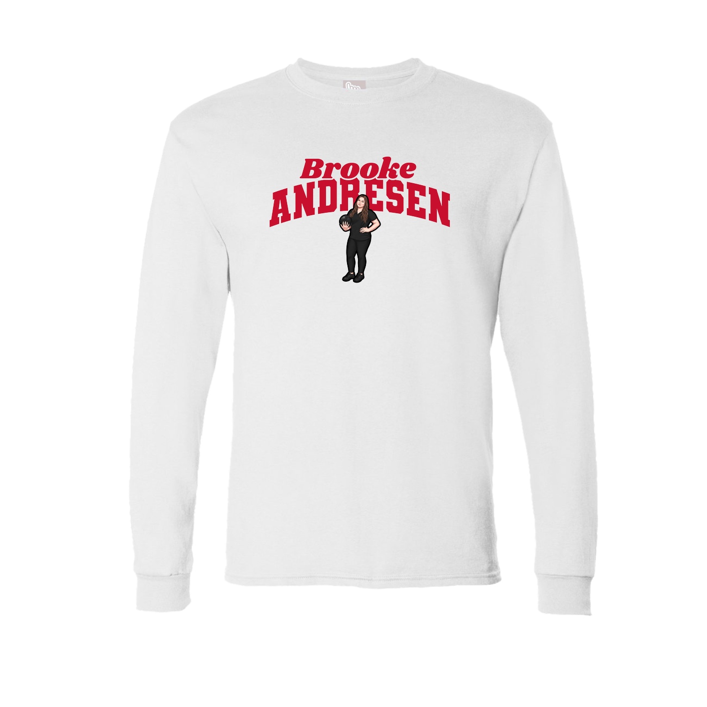 Long Sleeve Tee — Signature Arch in White