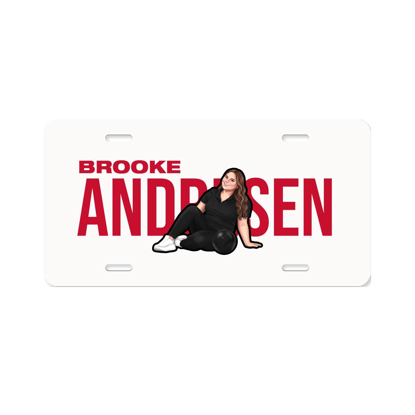 License Plate — Player Name in Classic