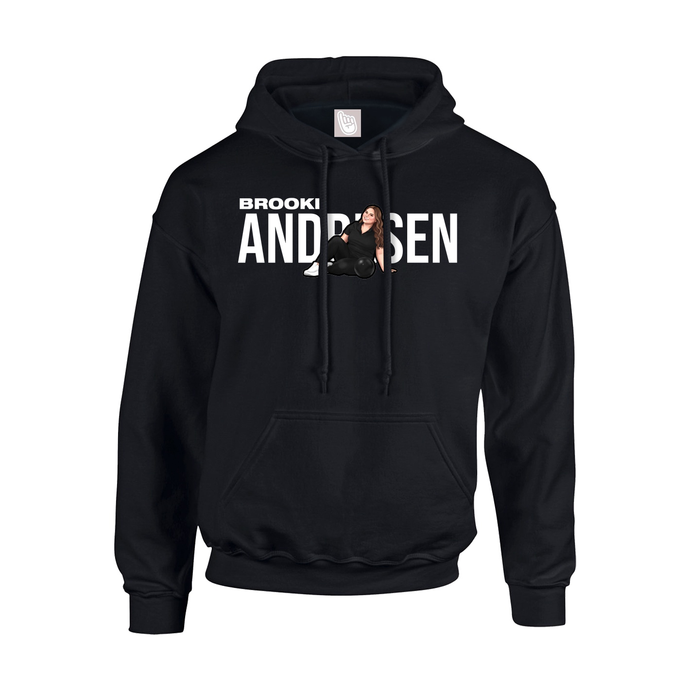 Hoodie — Player Name in Black