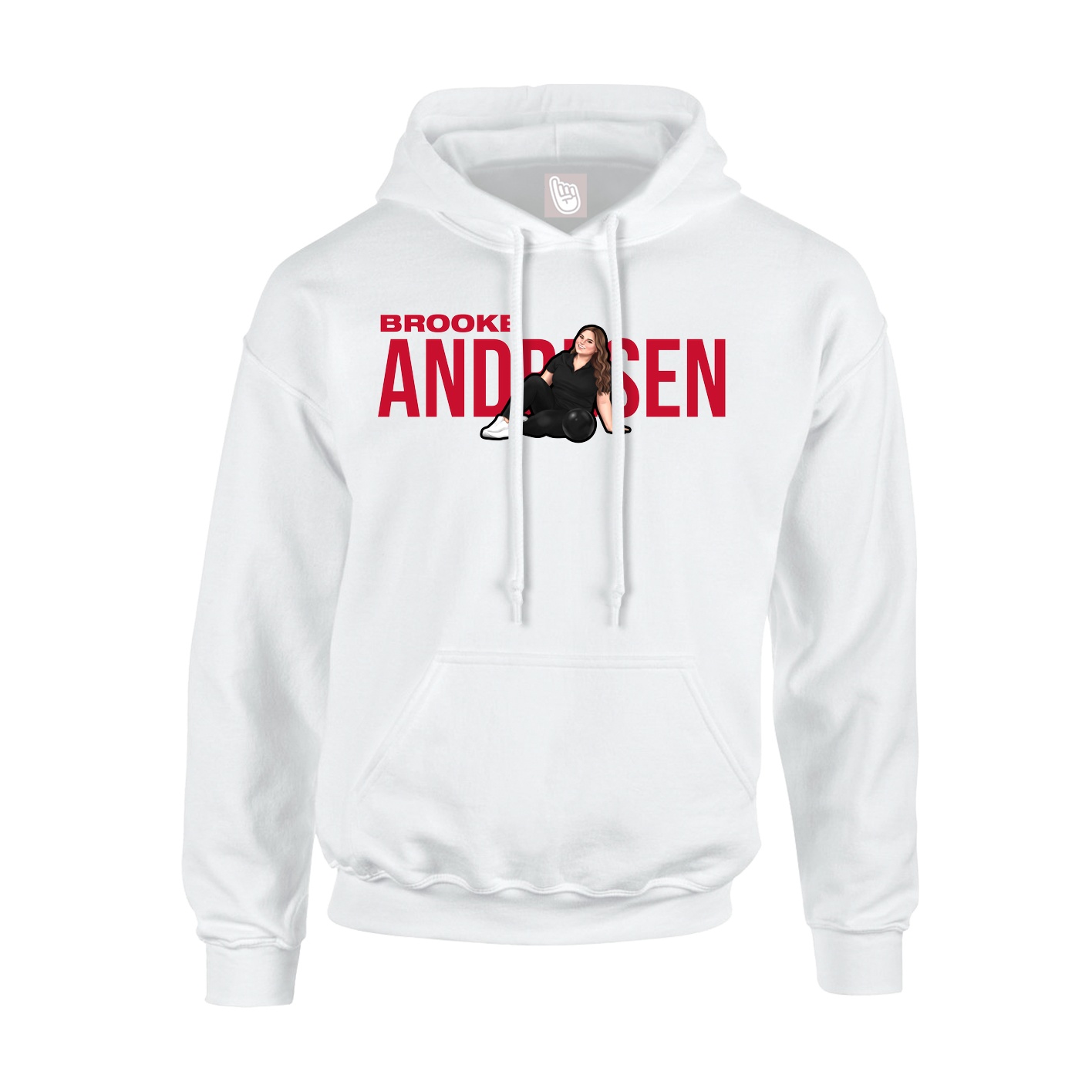 Youth Hoodie — Player Name in White