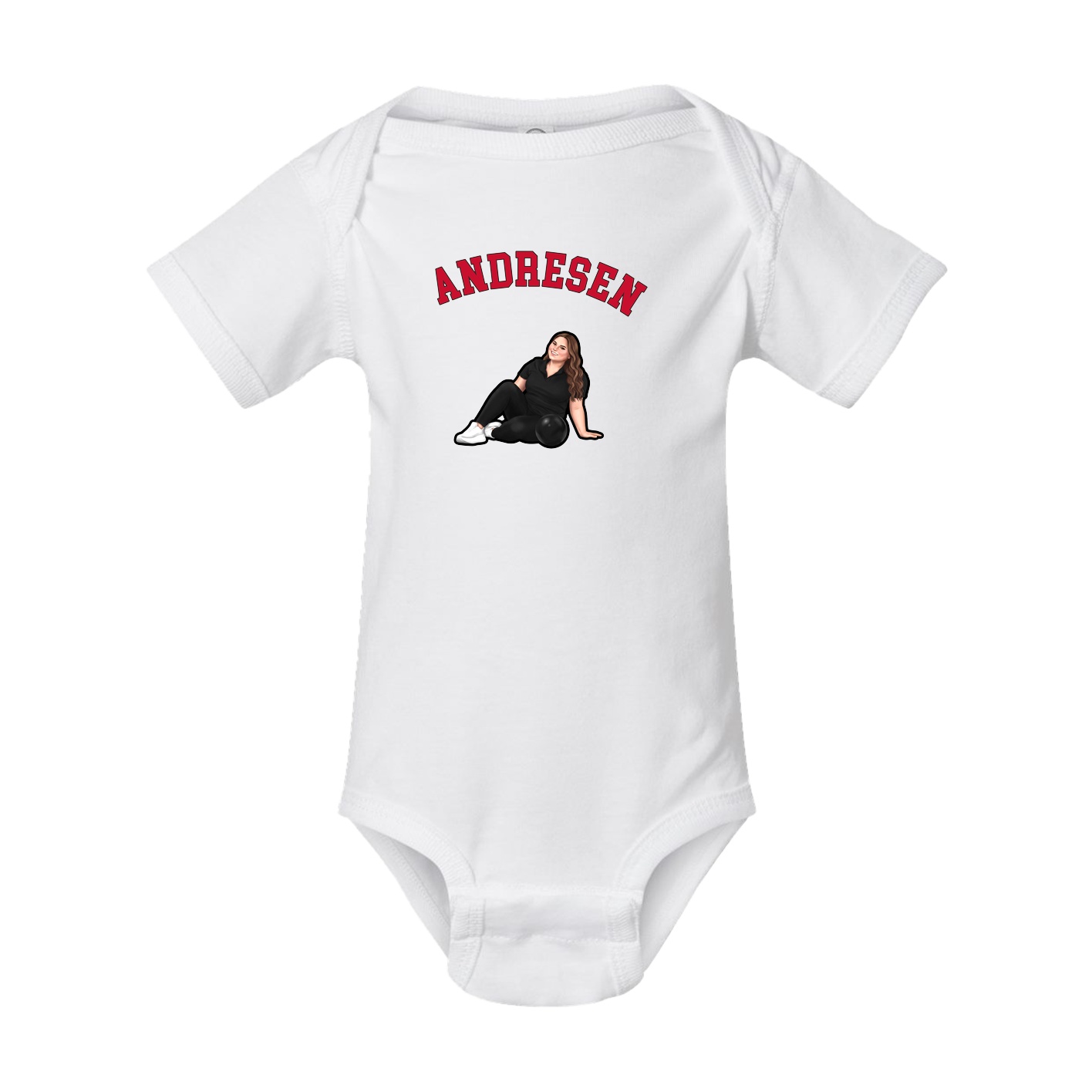 Baby Onesie — Shirsey Arch in White
