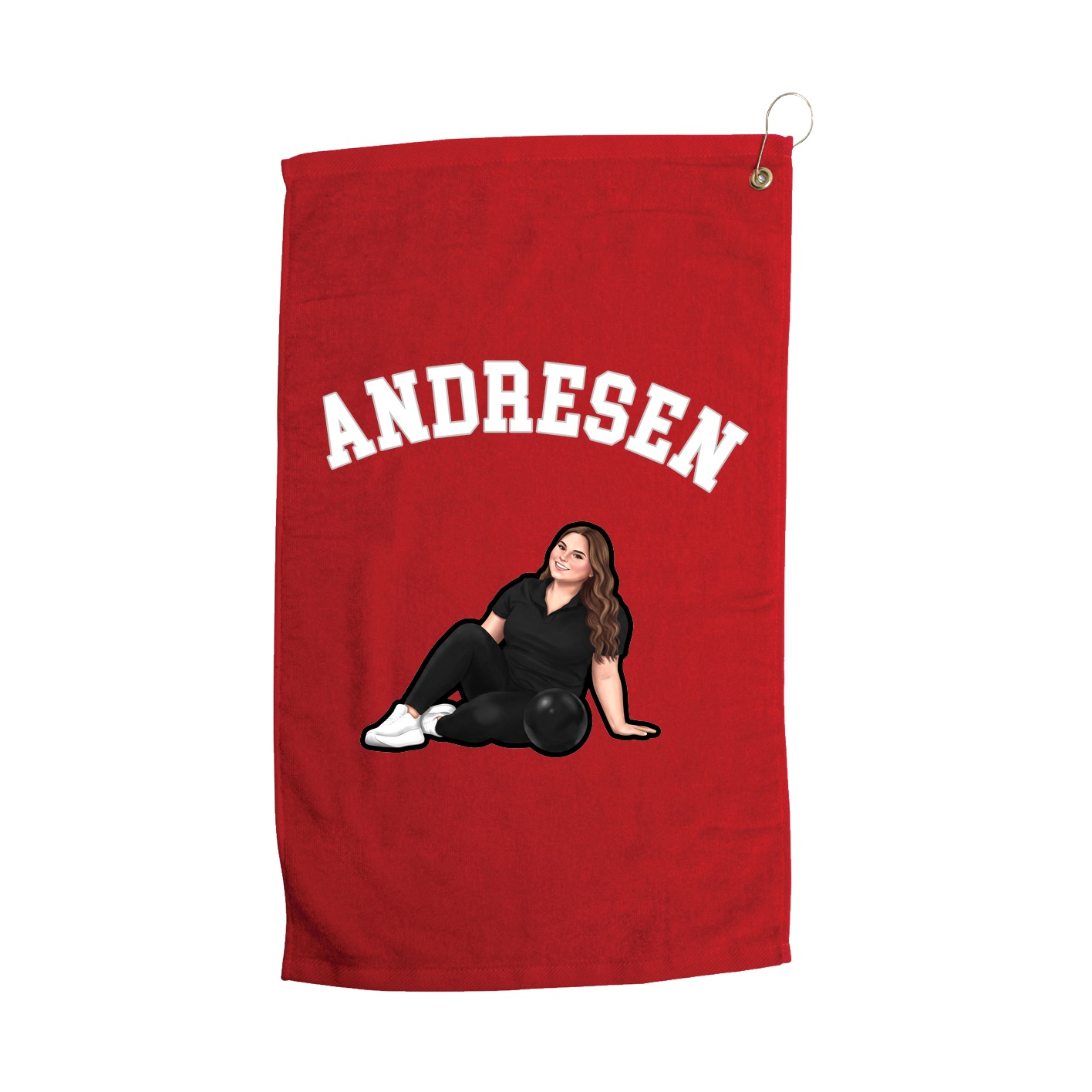 Golf Towel — Shirsey Arch in Red