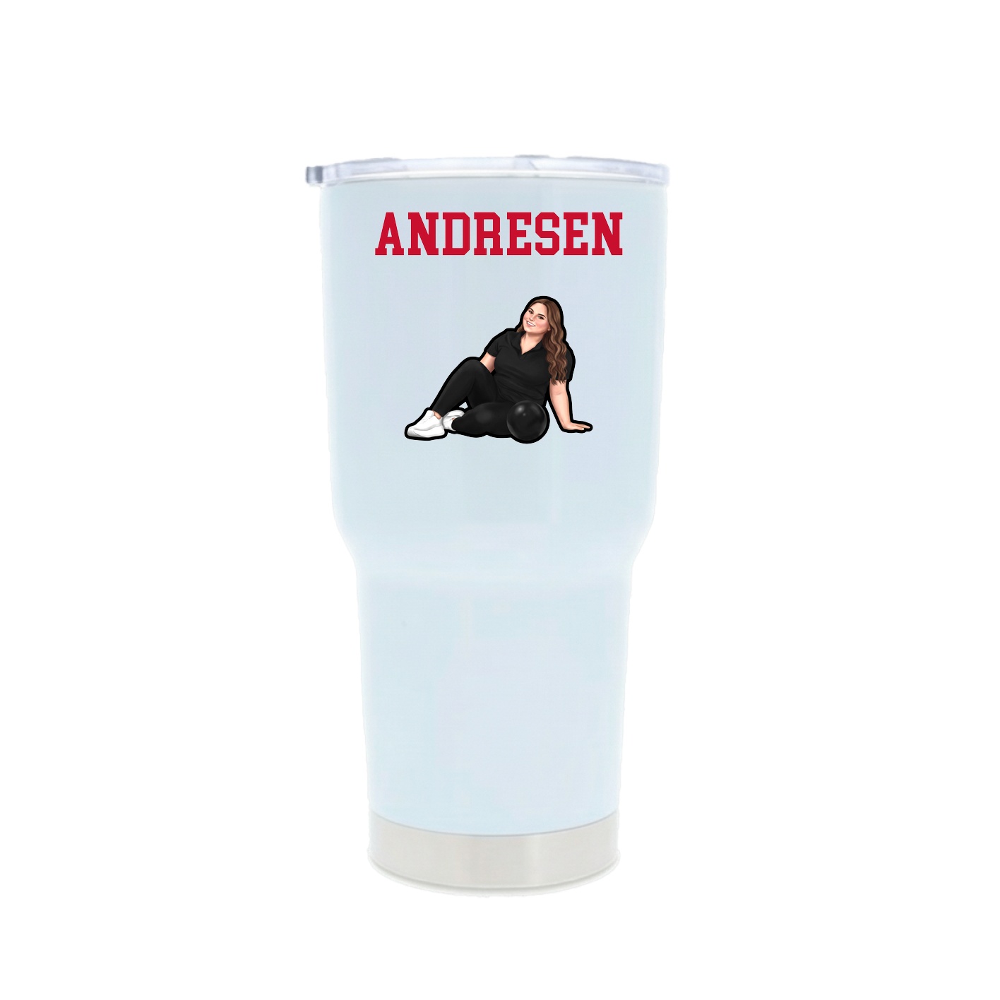 30oz Stainless Steel Tumbler — Shirsey in White