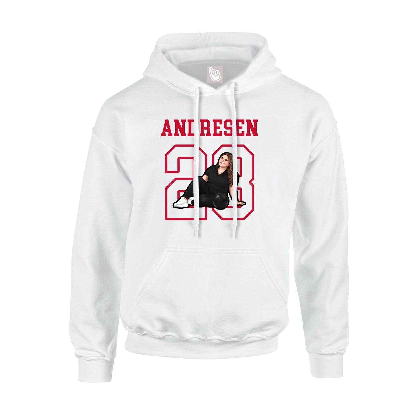 Hoodie — Shirsey in White