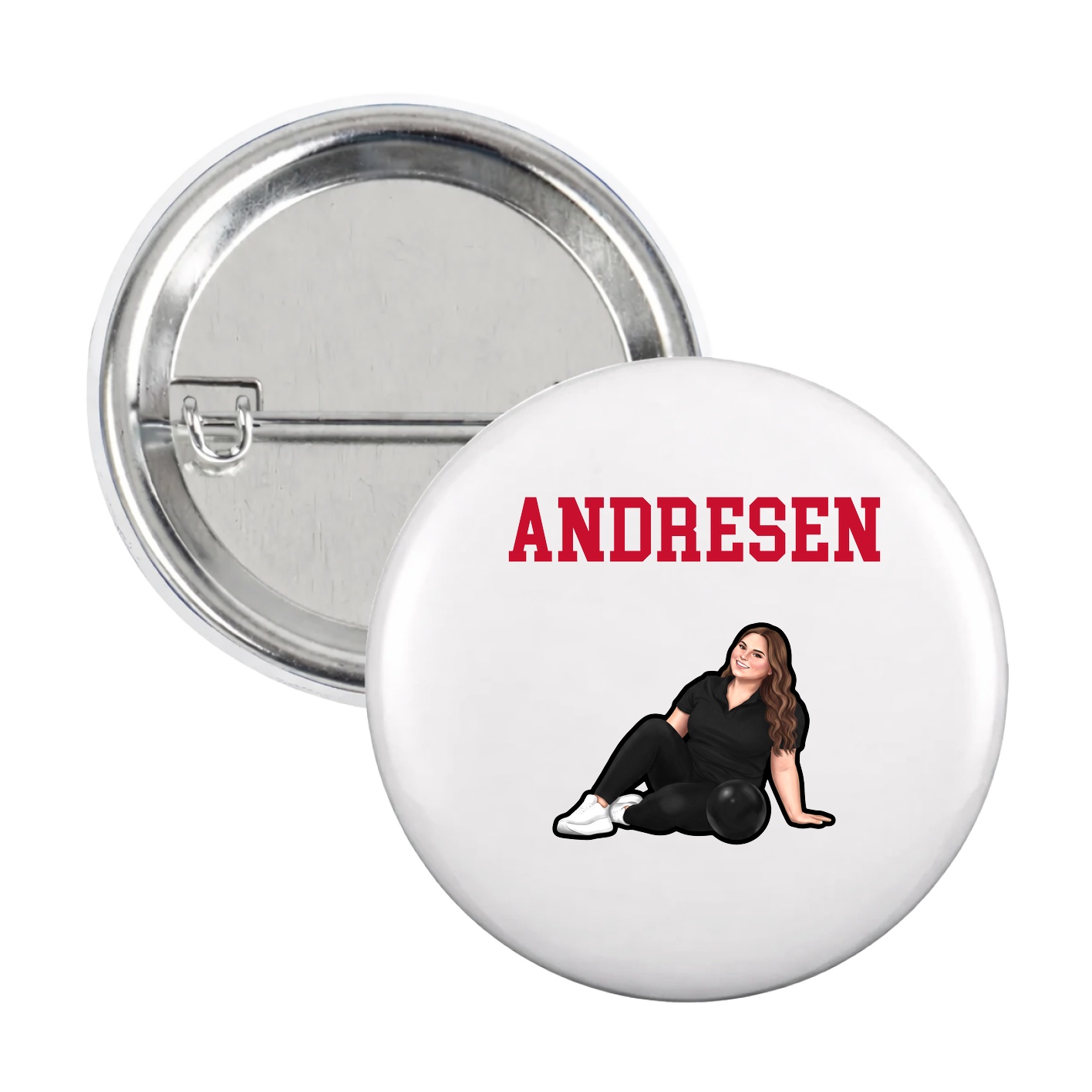 Game Day Button — Shirsey in White