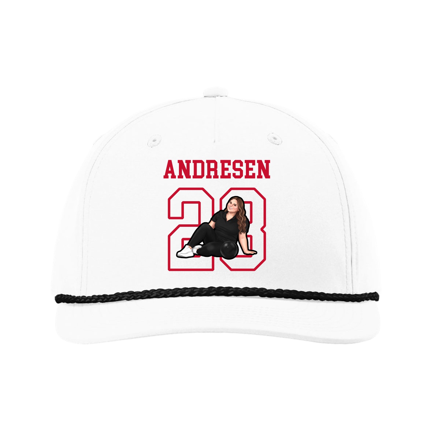 Five-Panel Classic Rope Cap — Shirsey in White