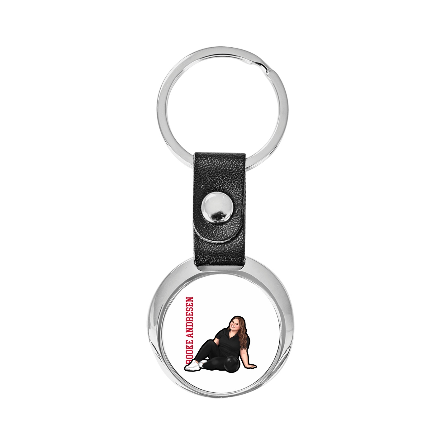 Key Chain — Name Vertical in Classic