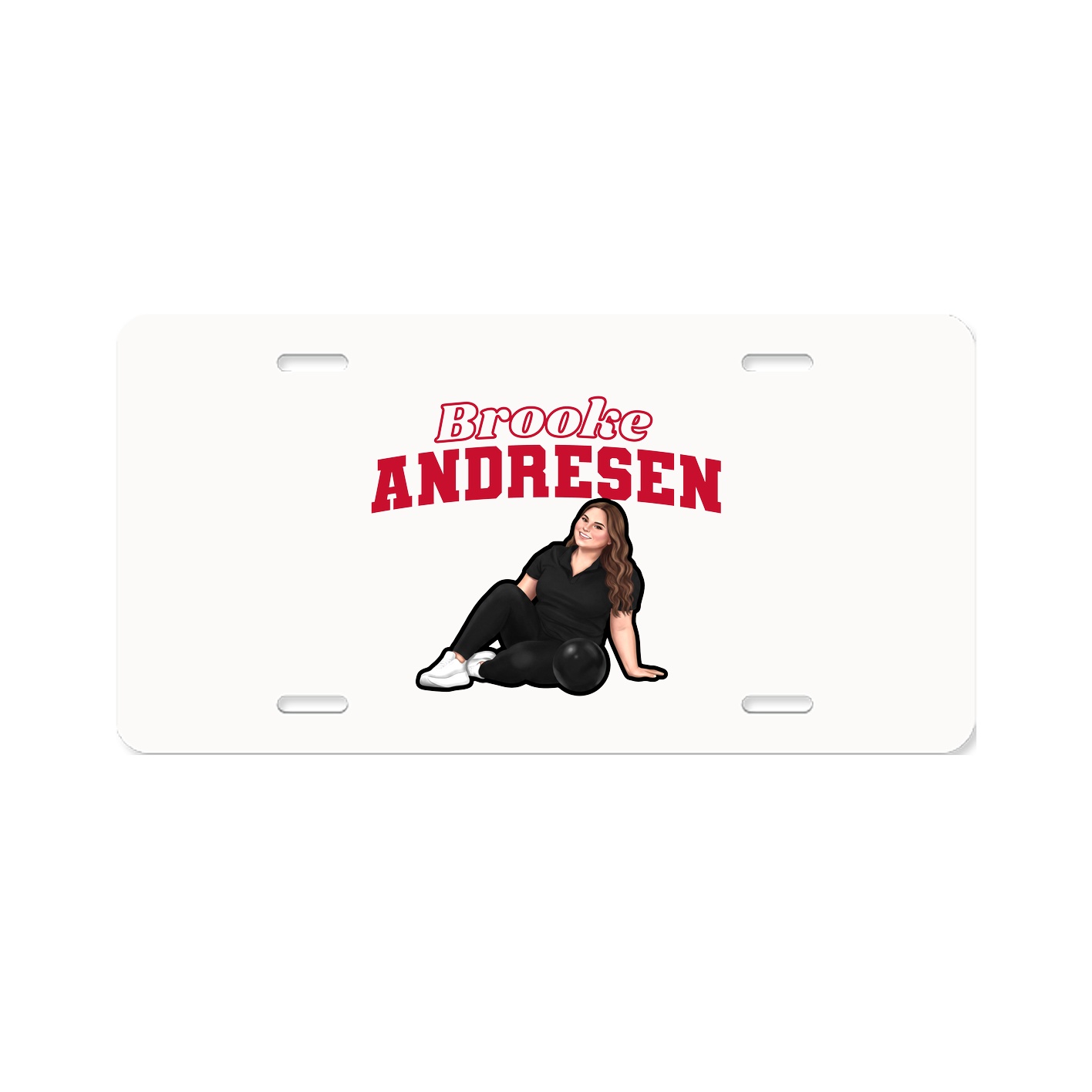 License Plate — Name Arch in Classic