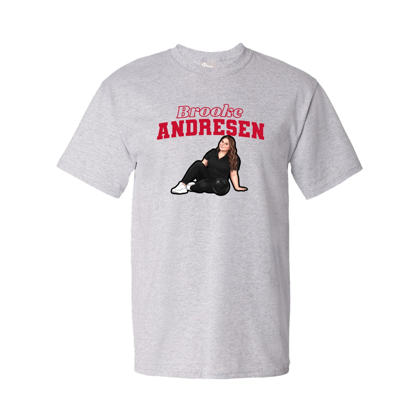 Tee — Name Arch in Grey