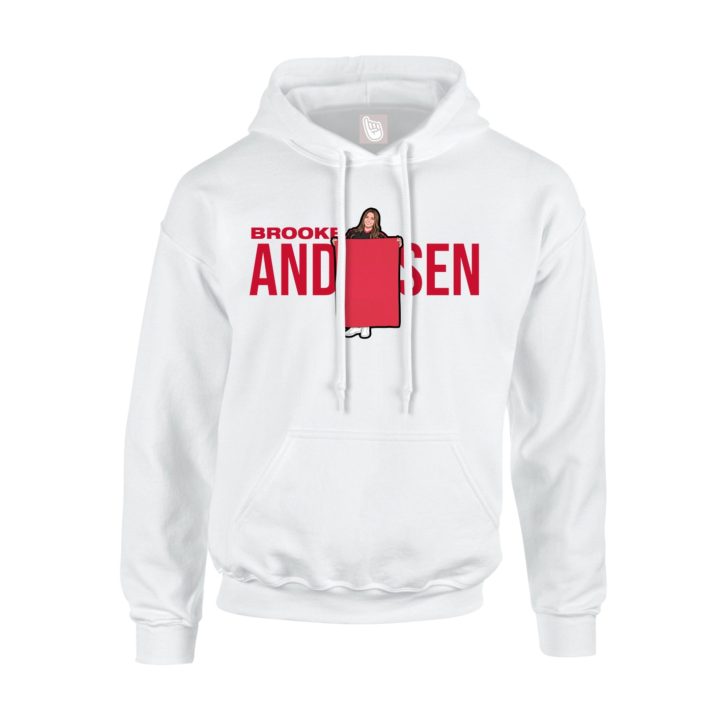Youth Hoodie — Player Name in White
