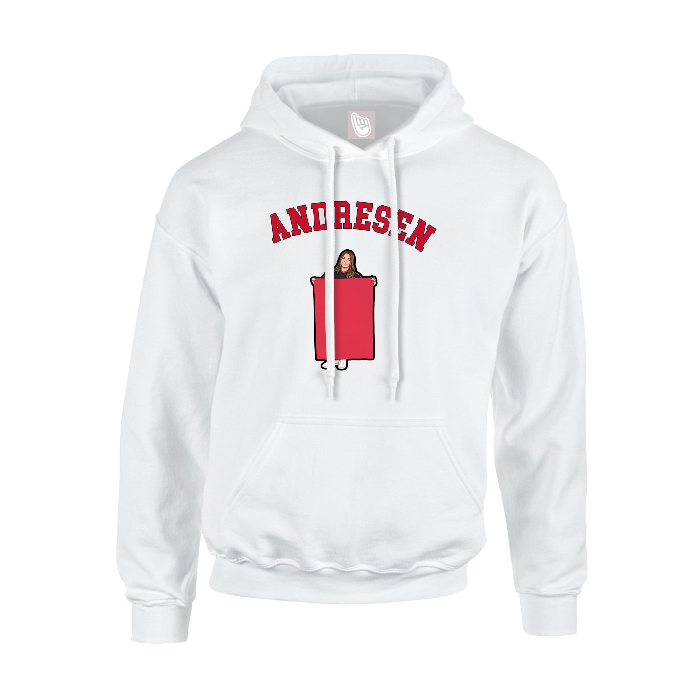 Hoodie — Shirsey Arch in White