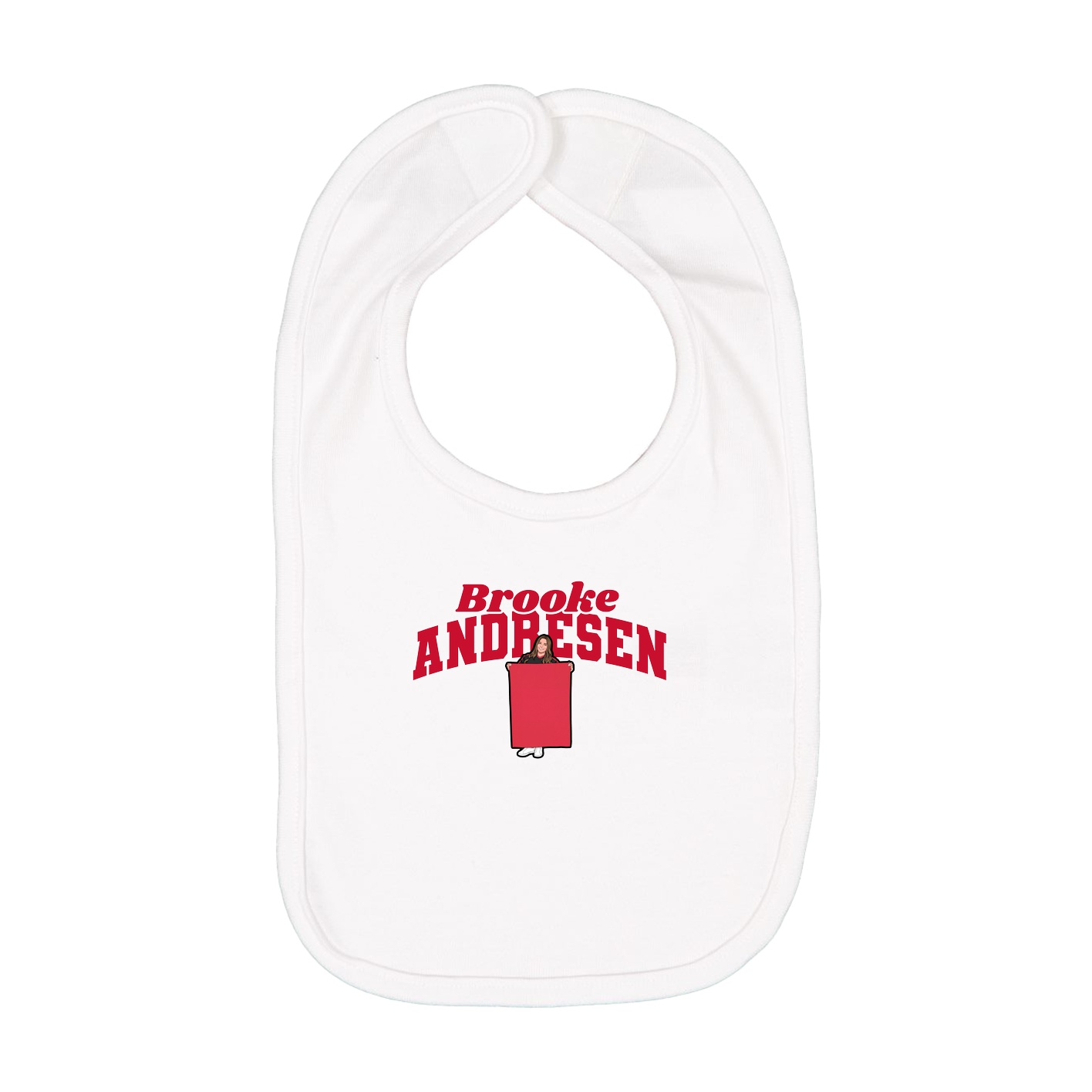 Infant Bib — Signature Arch in White