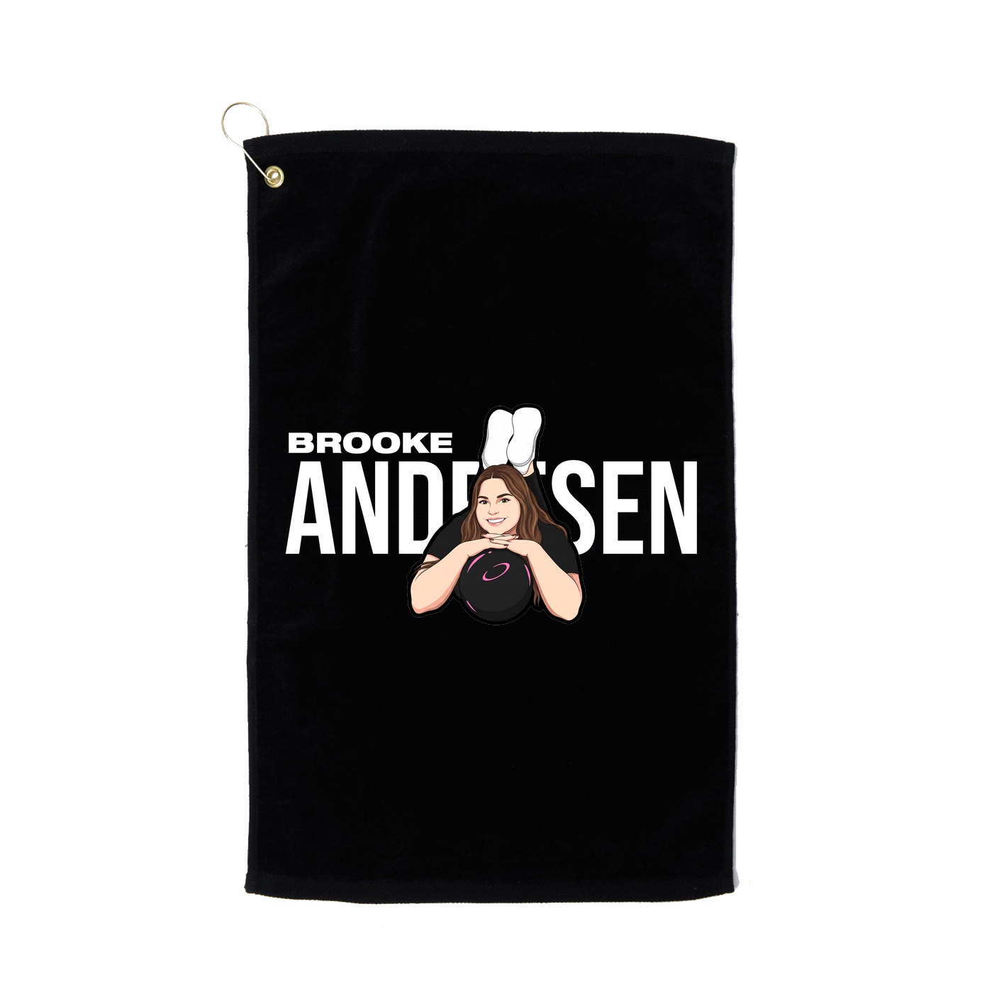 Golf Towel — Player Name in Black