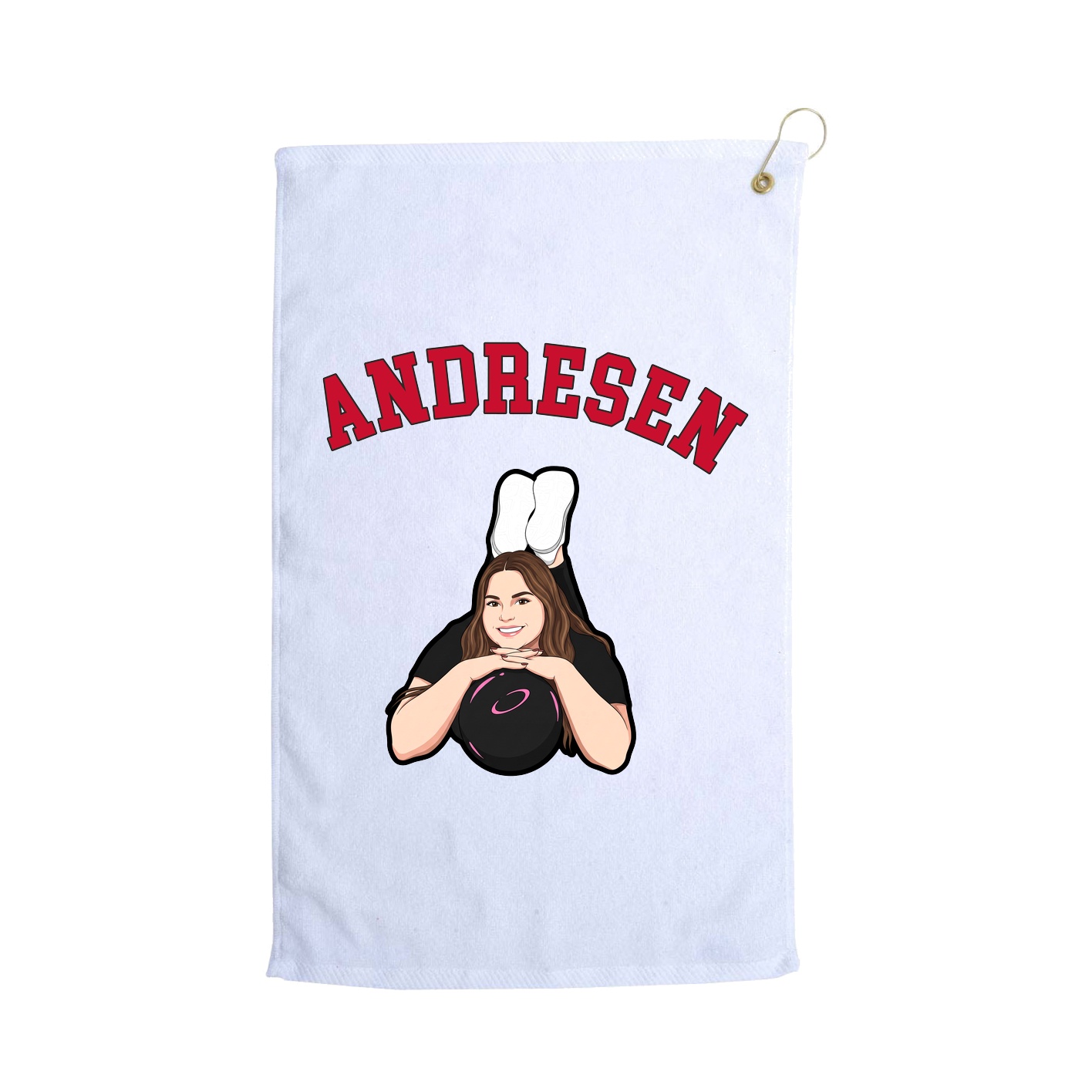 Golf Towel — Shirsey Arch in White