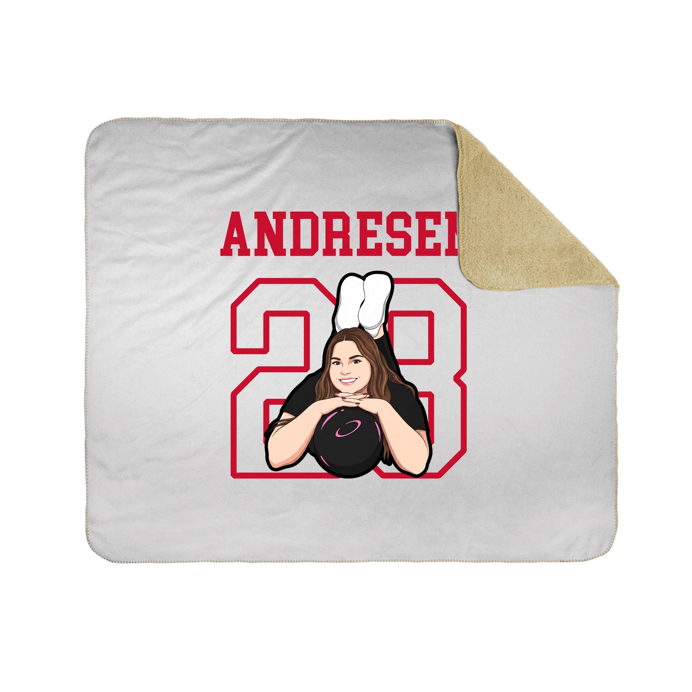 Throw Blanket — Shirsey in White