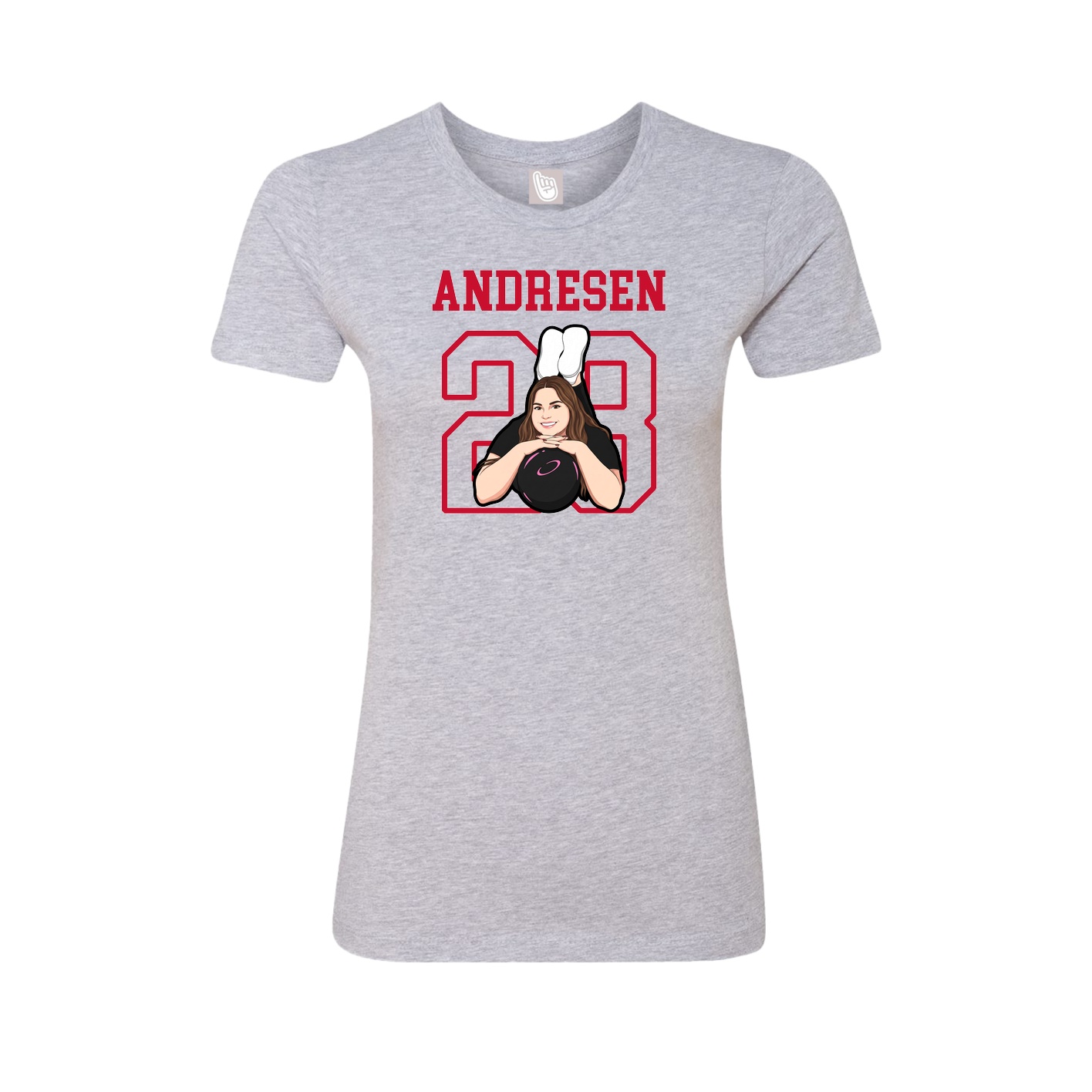 Fitted Women's Tee — Shirsey in Grey