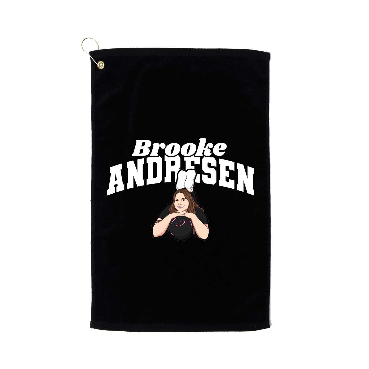 Golf Towel — Signature Arch in Black