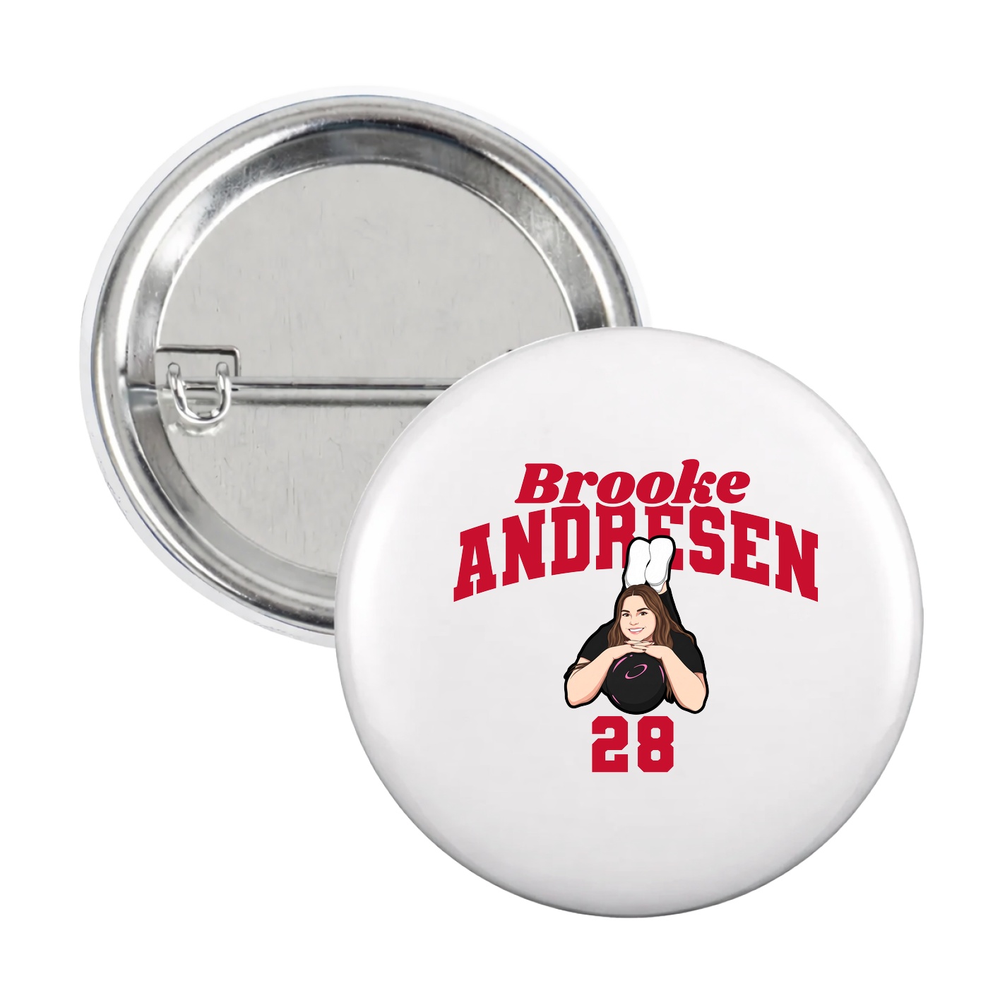 Game Day Button — Signature Arch in White