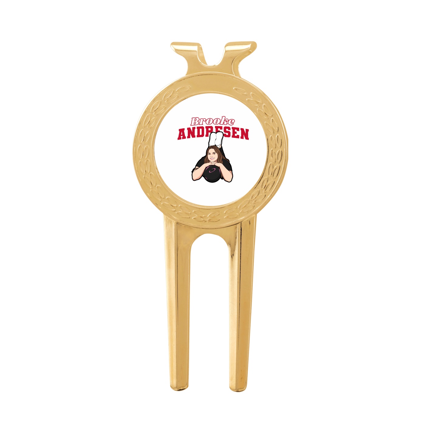 Divot Tool with Ball Marker — Name Arch in Classic