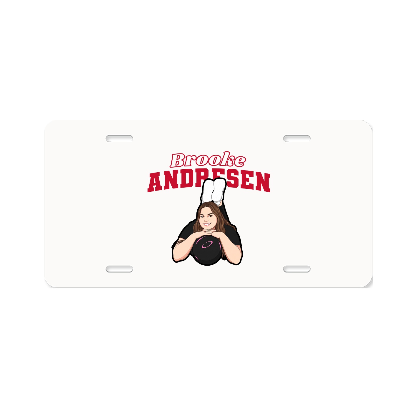 License Plate — Name Arch in Classic