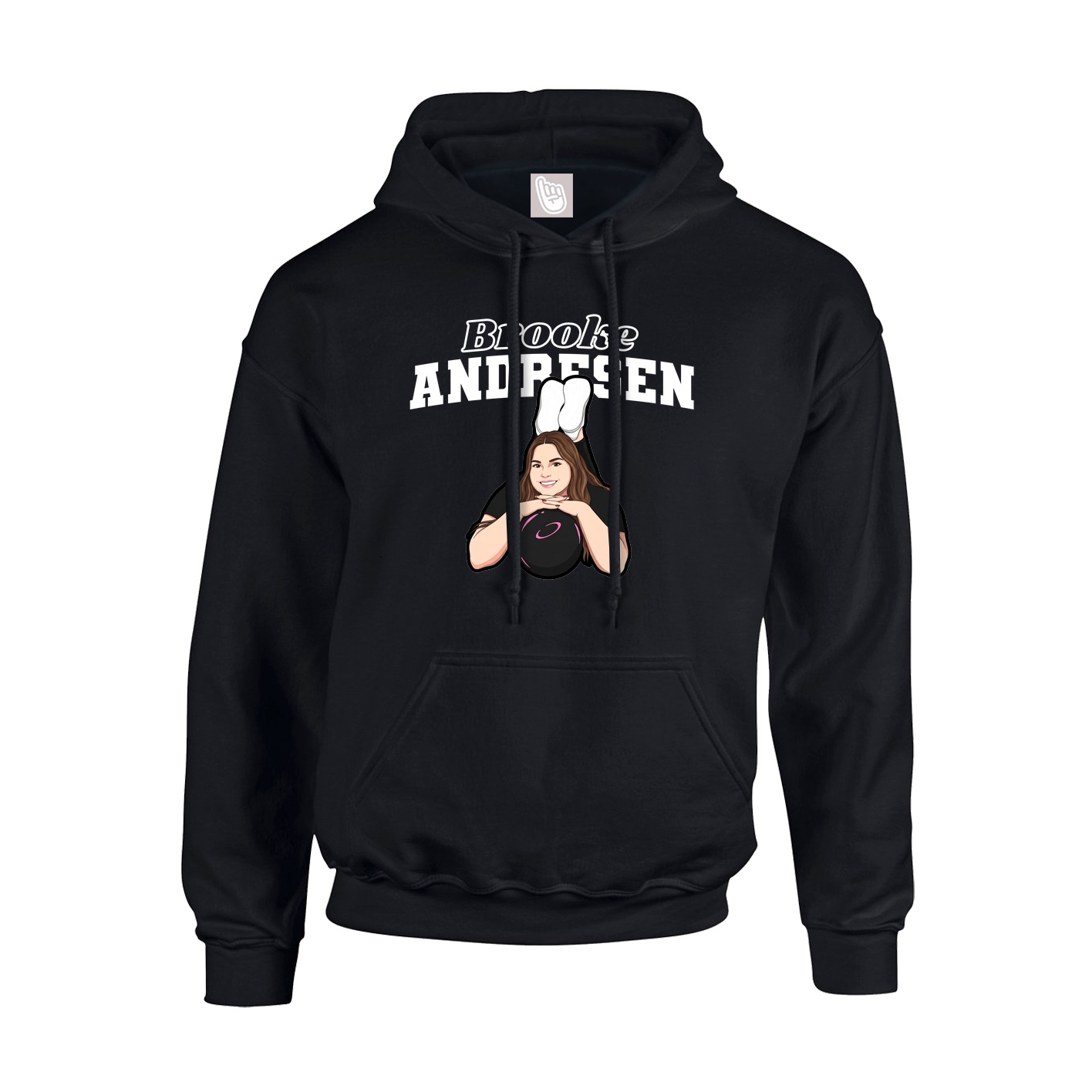 Hoodie — Name Arch in Black