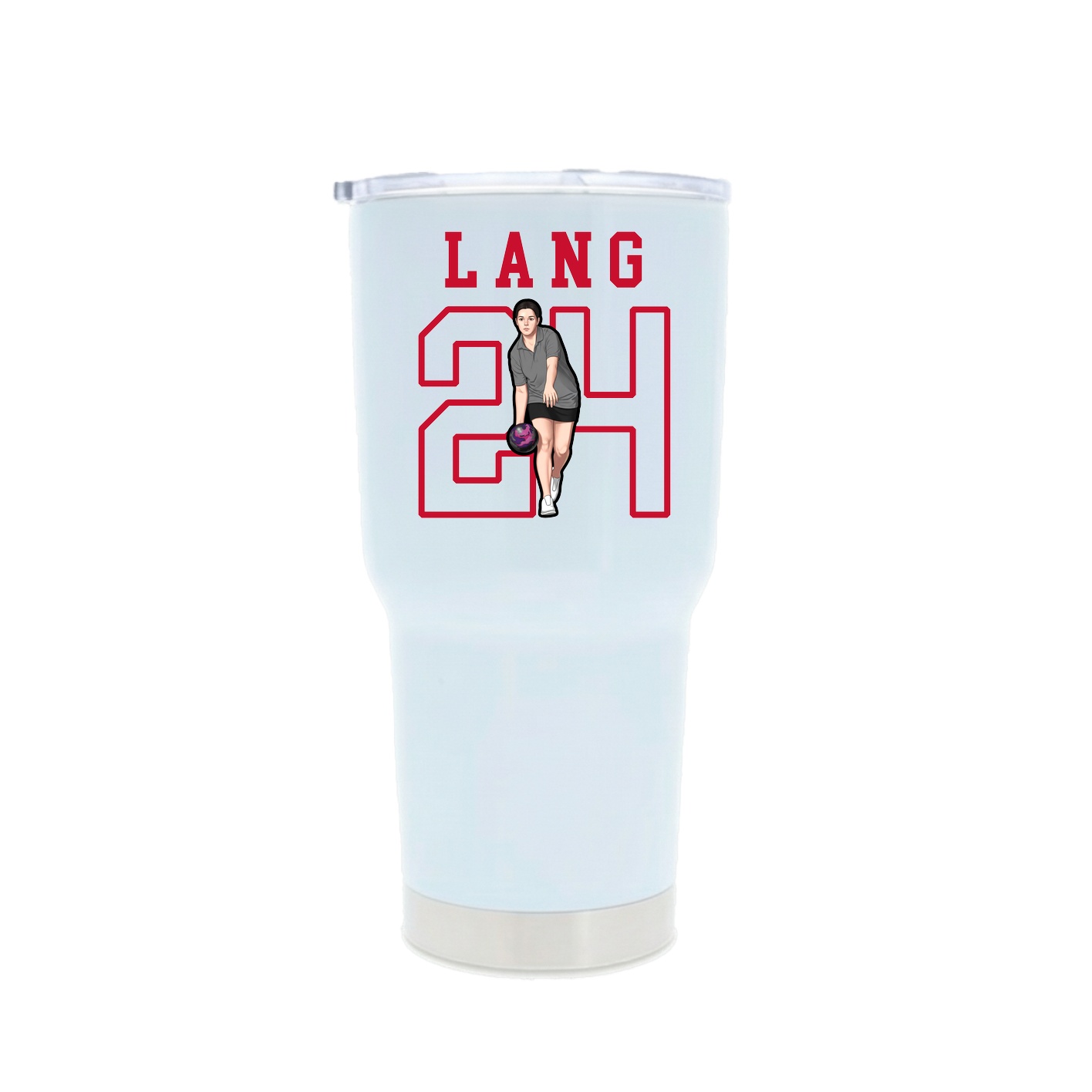 30oz Stainless Steel Tumbler — Shirsey in White