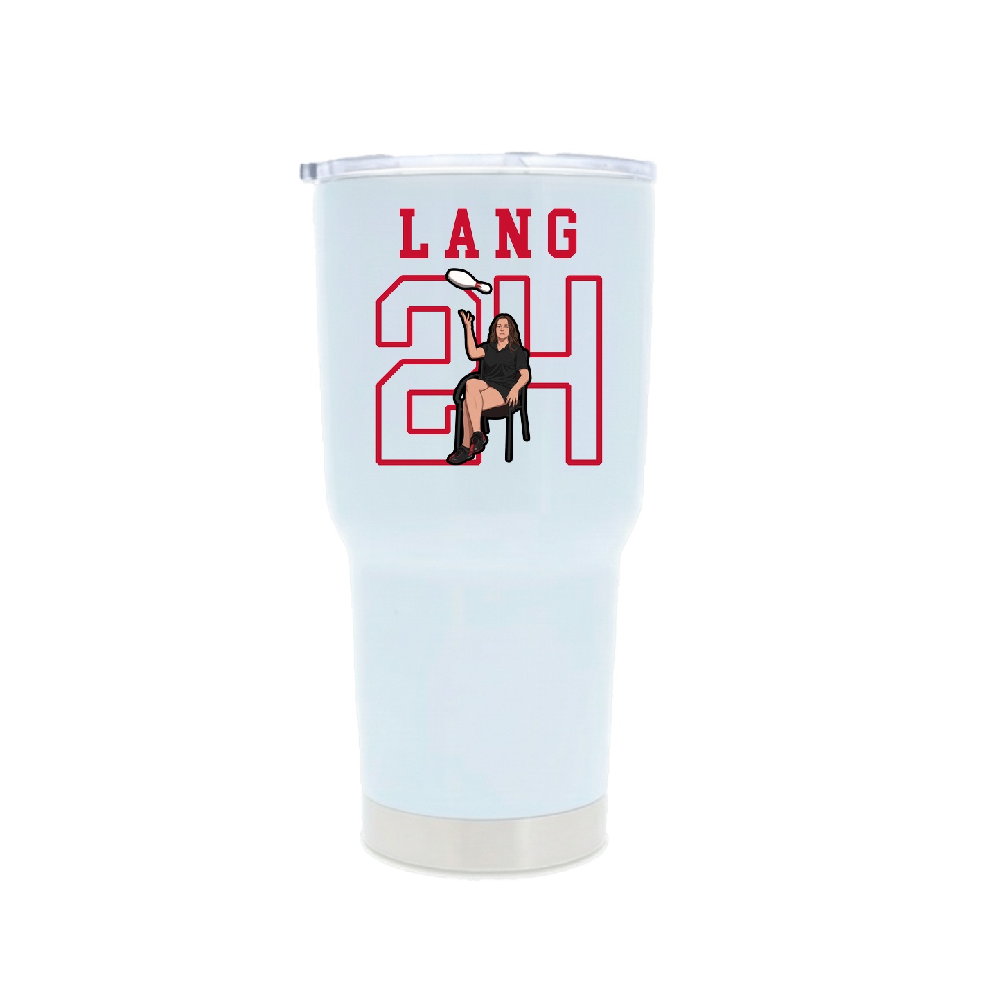 30oz Stainless Steel Tumbler — Shirsey in White