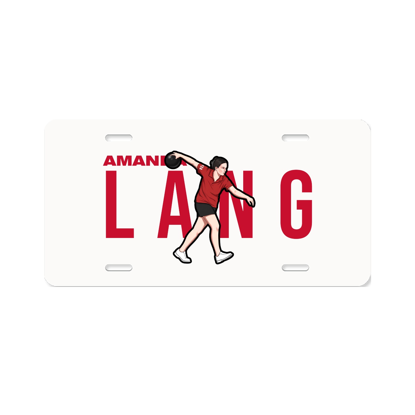 License Plate — Player Name in Classic