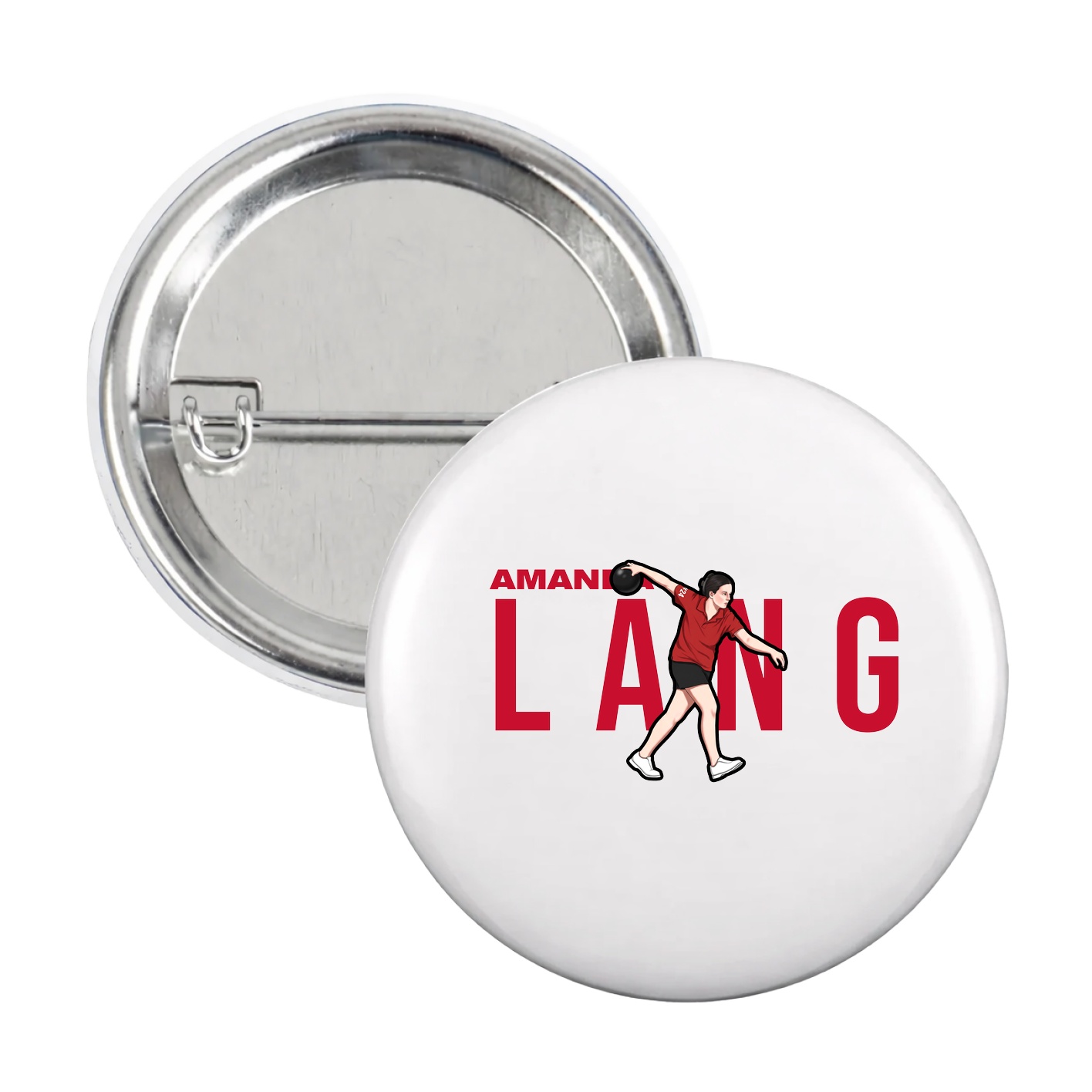 Game Day Button — Player Name in White