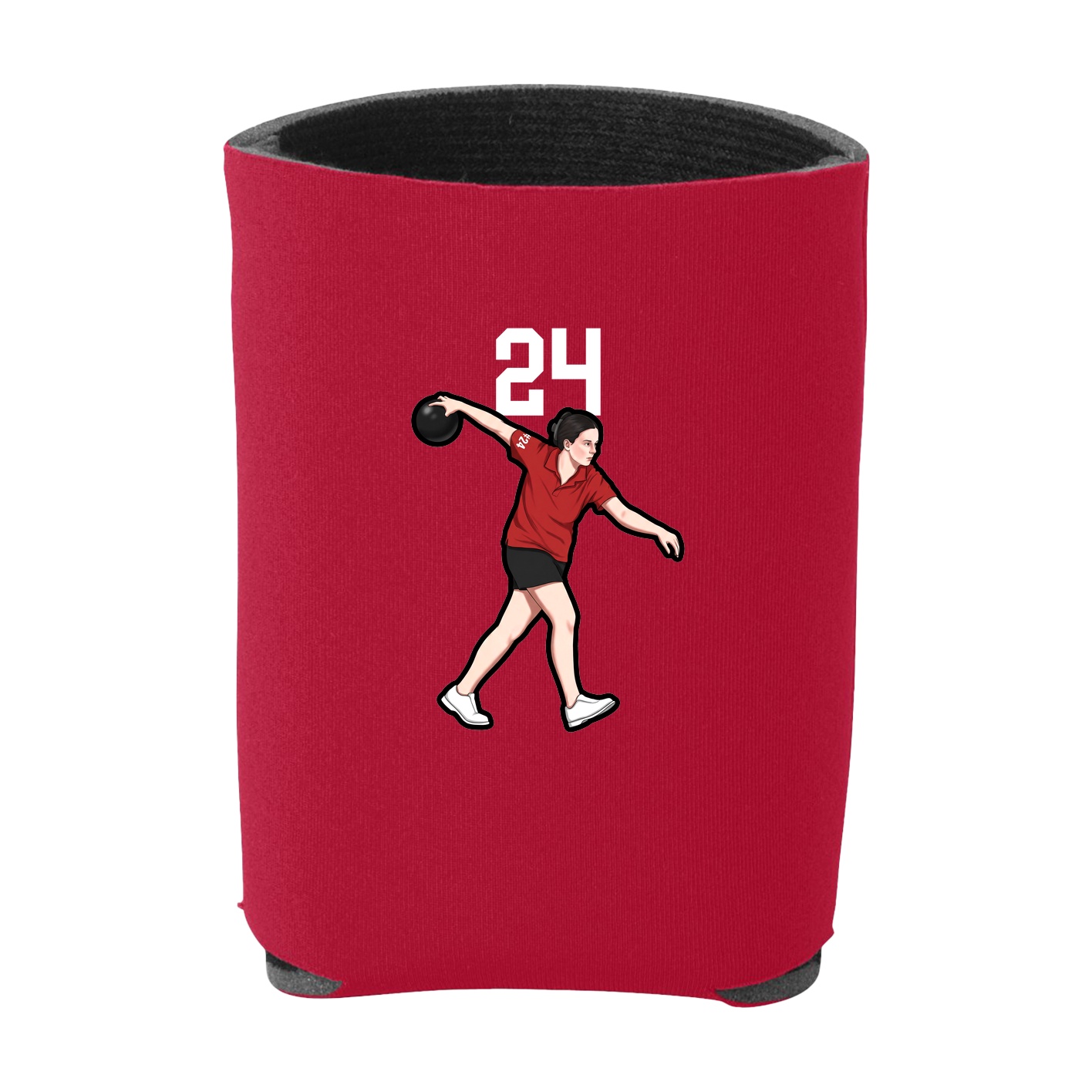 Can Holder — Number Top in Red