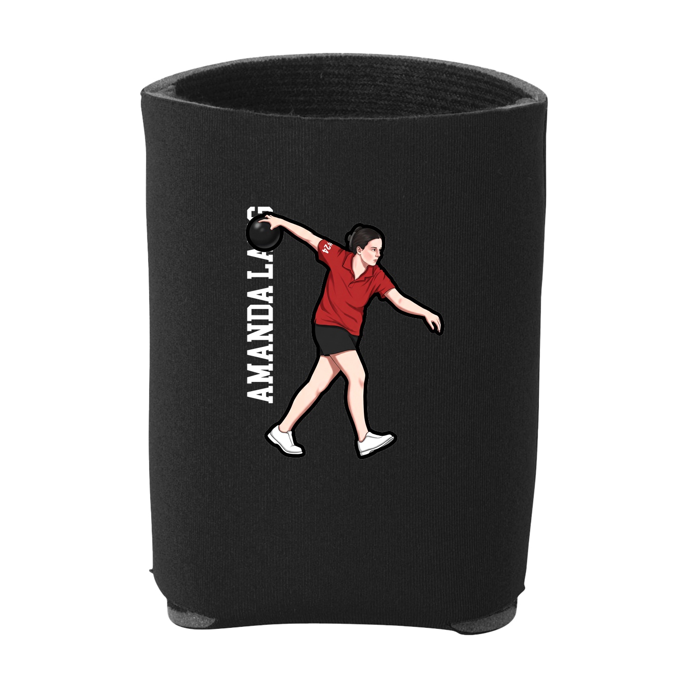 Can Holder — Name Vertical in Black